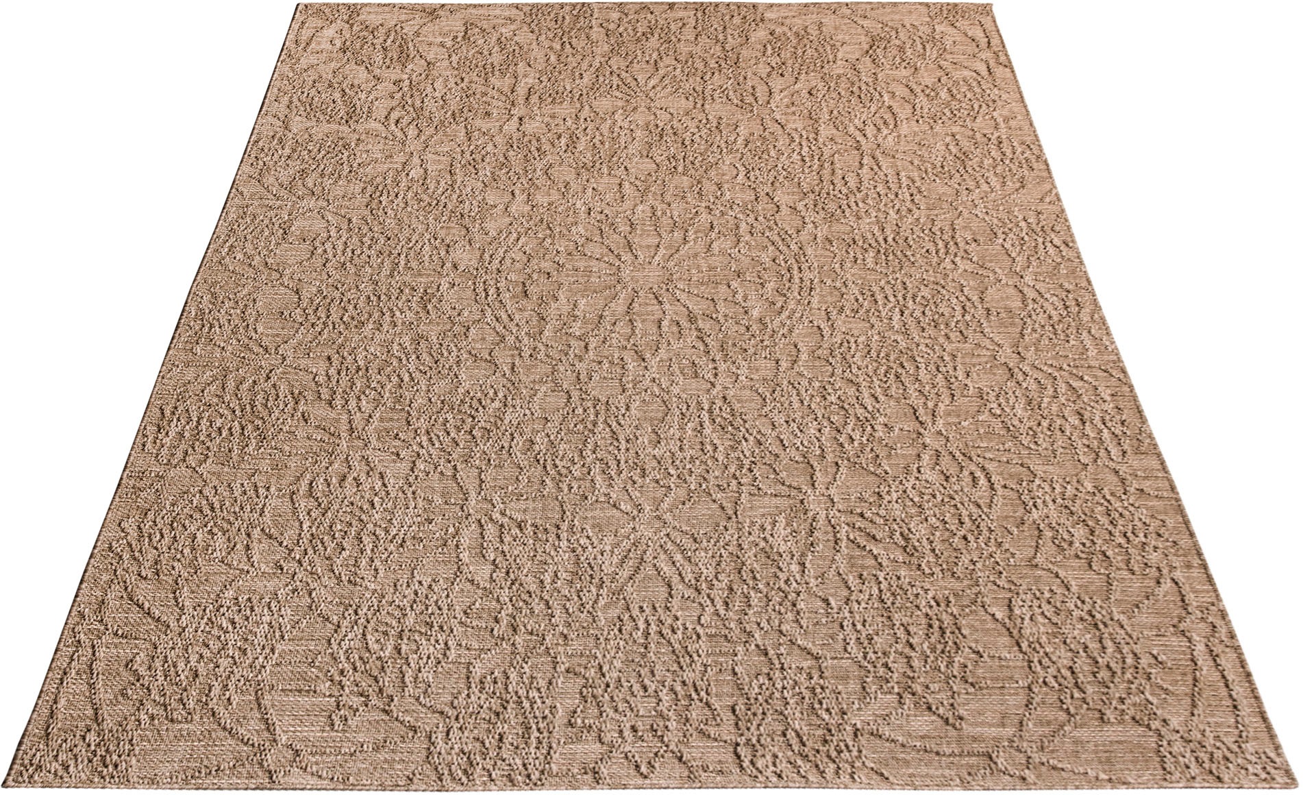 Paco Home Teppich »Rimini 411«, rechteckig, 4 mm Höhe, Flachgewebe, Uni Far günstig online kaufen