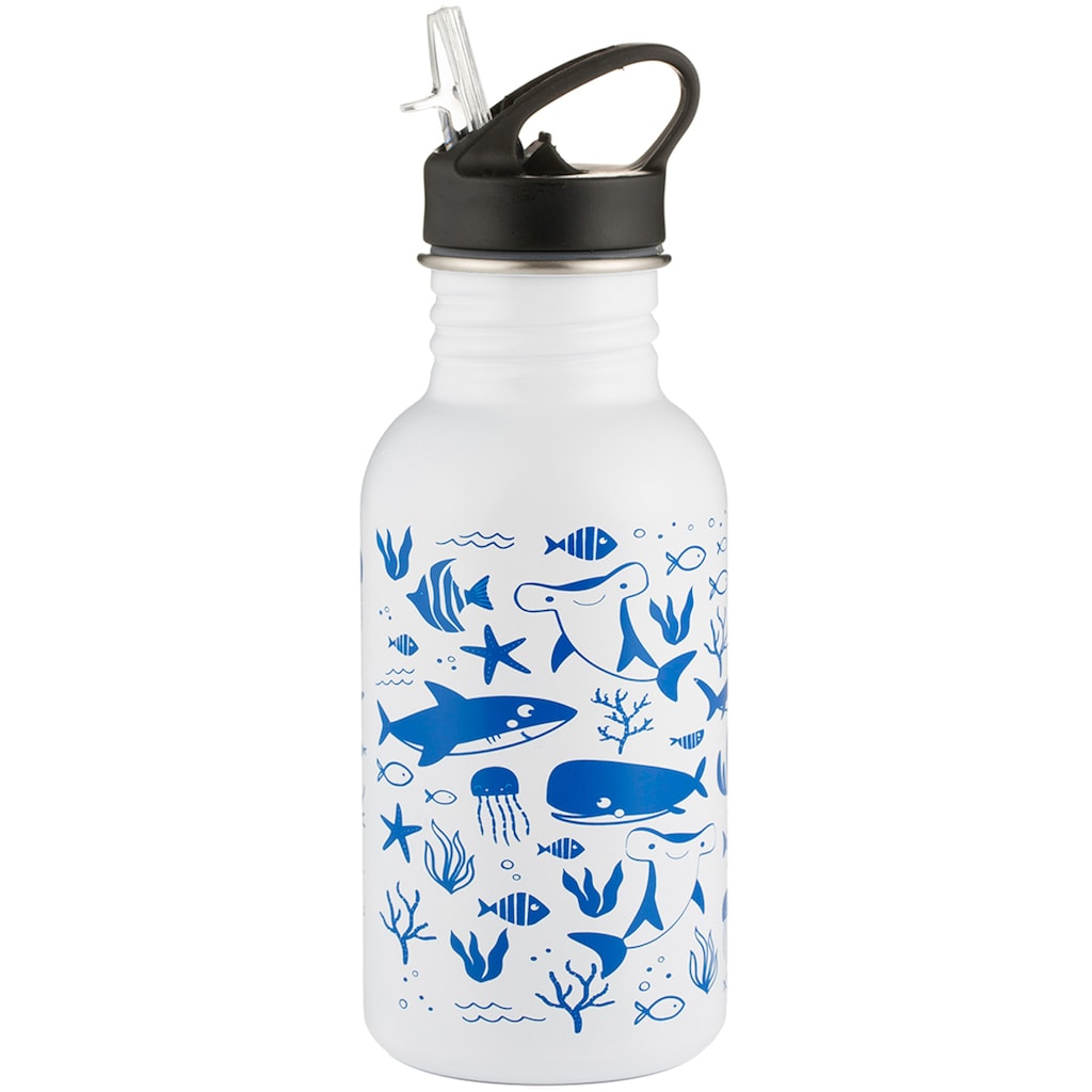 Typhoon Trinkflasche »PURE, Sealife«, Edelstahl, wechselt die Farbe, 550 ml