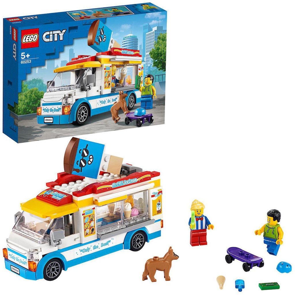 LEGO® Konstruktionsspielsteine »Eiswagen (60253), LEGO® City Great Vehicles«, (200 St.)