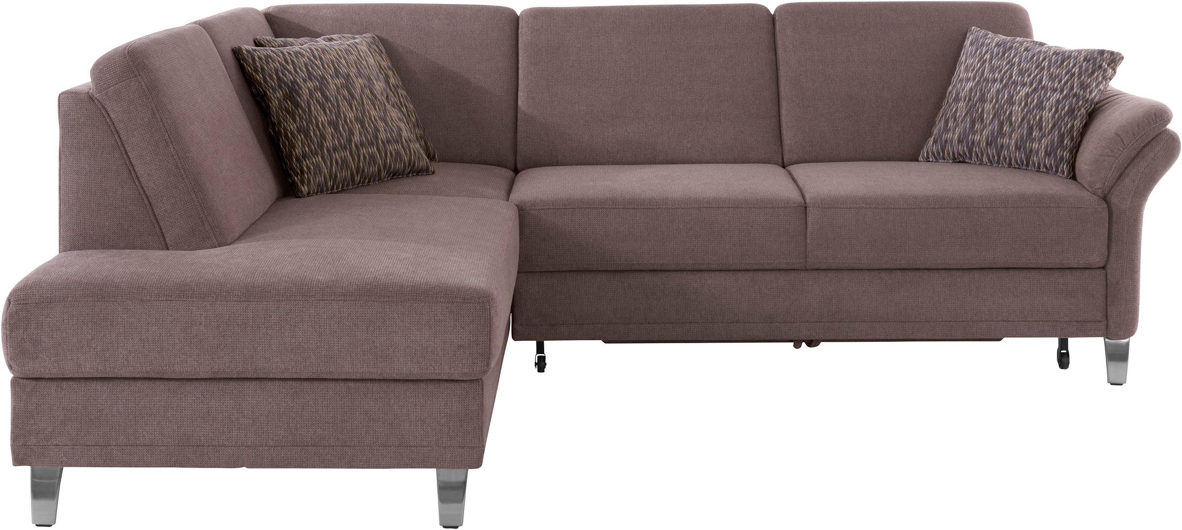 sit&more Ecksofa »Clio L-Form«, wahlweise mit Bettfunktion und Bettkasten, inklusive Federkern