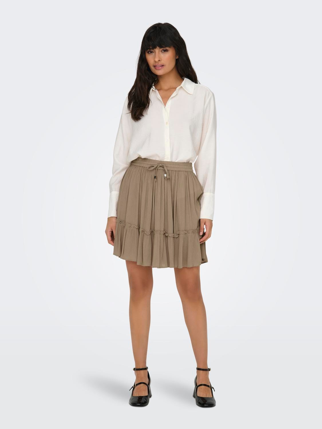 3. Bild von ONLY Minirock »ONLIBIZA LIFE SHORT SKIRT WVN NOOS«, mit Volant
