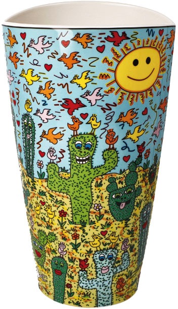 Goebel Tischvase »James Rizzi - Desert Life«, (1 St.), Vase aus Porzellan, Höhe ca. 34 cm