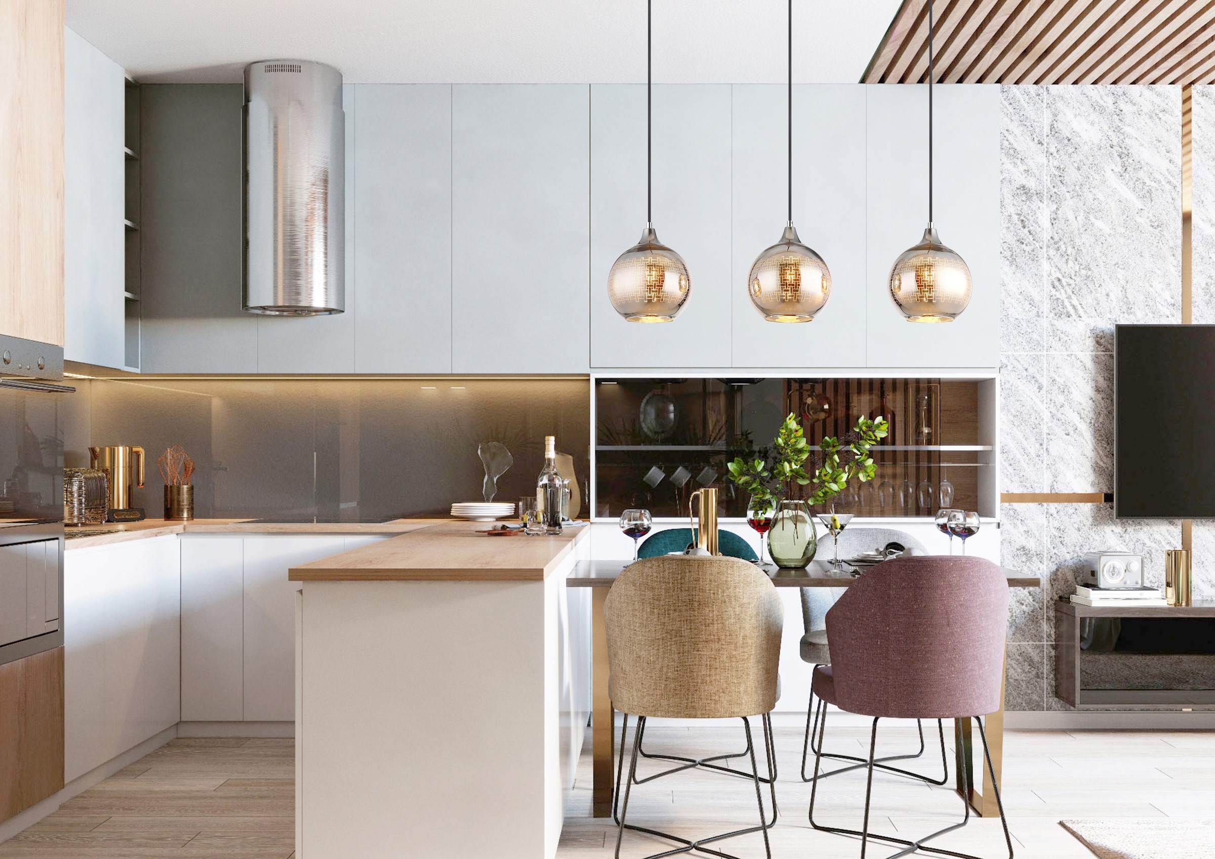 GLOBO LIGHTING Hängeleuchte »LOURDES« E27 1 Stk. Hängelampe Esszimmer-Leuch günstig online kaufen