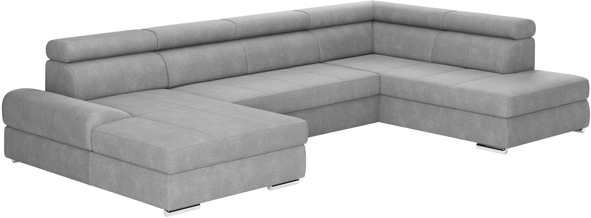 sit&more Wohnlandschaft »U-Form«, mit verstellbaren Kopfteilen, wahlweise mit Bettfunktion