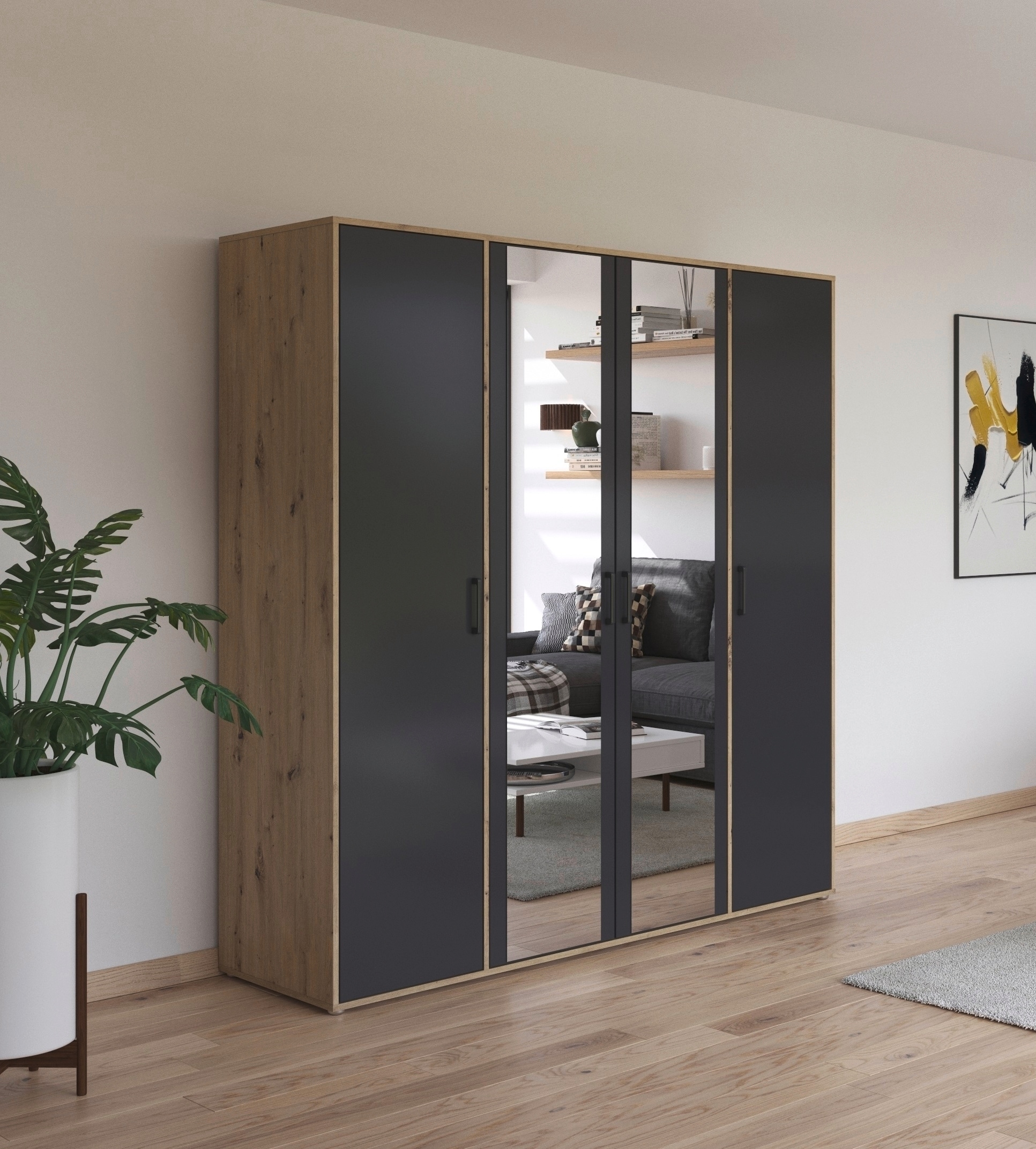 rauch Drehtürenschrank »Kleiderschrank Schrank Garderobe Wäscheschrank VOYA günstig online kaufen