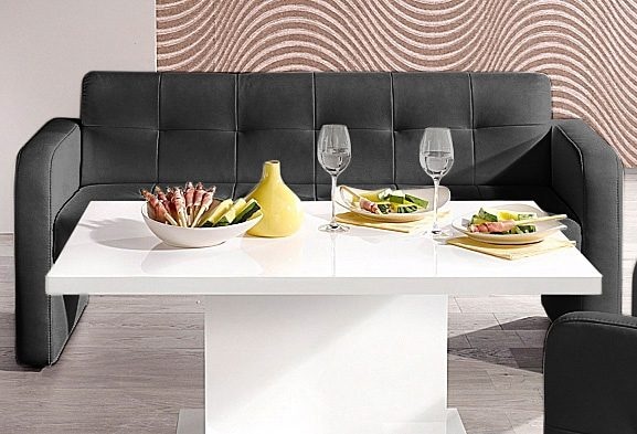 exxpo - sofa fashion Sitzbank »Barista Küchensofa, kompakte Stellmaße, Sitzhöhe 49cm«, mit Rückenlehne