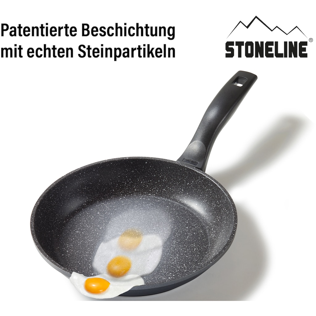 STONELINE Topf-Set, Aluminiumguss, (Set, 13 tlg., Bratentopf 24/28, Kochtopf 20, Kasserolle 18, Pfanne 20/24/28/32 cm)