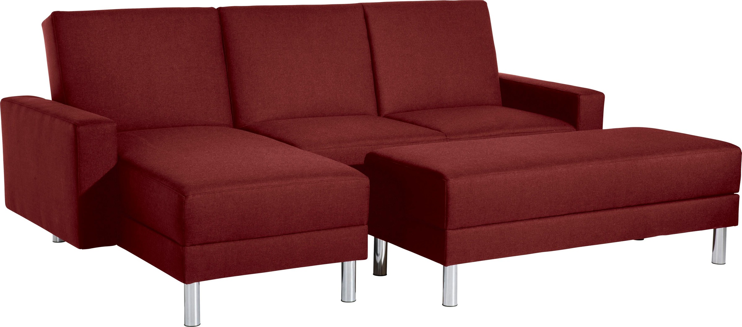 Max Winzer® Schlafsofa »Just Fresh«, mit Rückenverstellung, inklusive Stauraumhocker