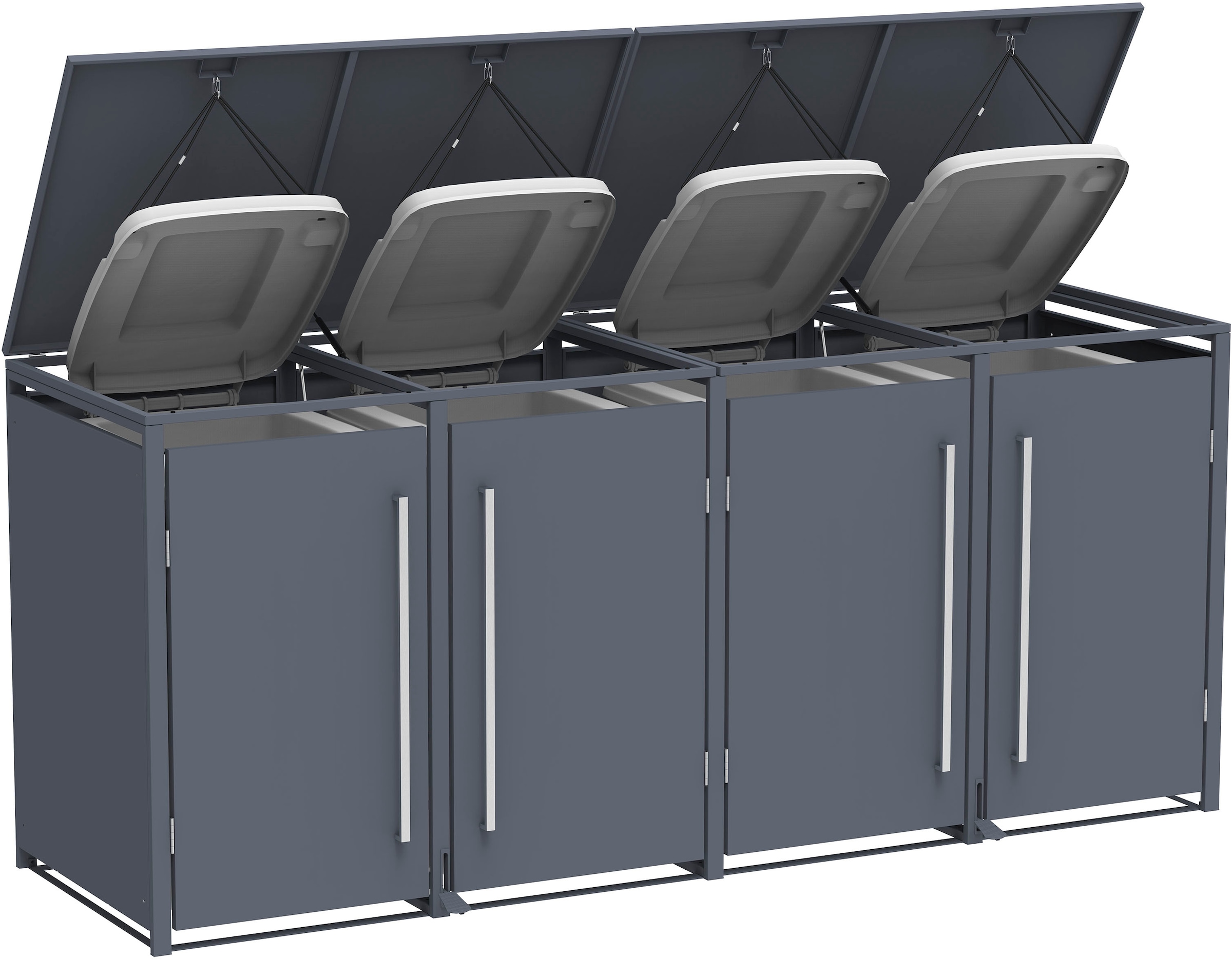 WESTMANN Mülltonnenbox »Pedura 4« BxTxH: 265x80x116 cm, für 4x240 L Mülltonnen