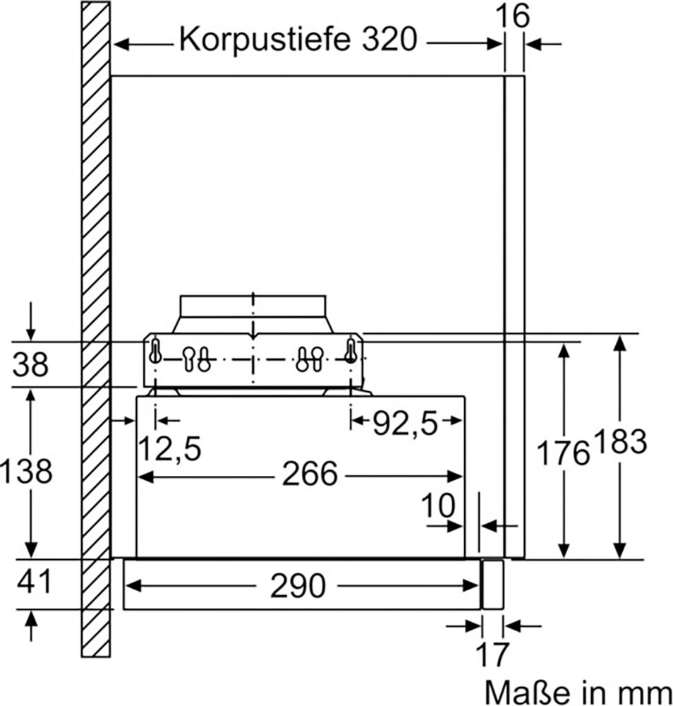 Constructa Flachschirmhaube »CD30646«
