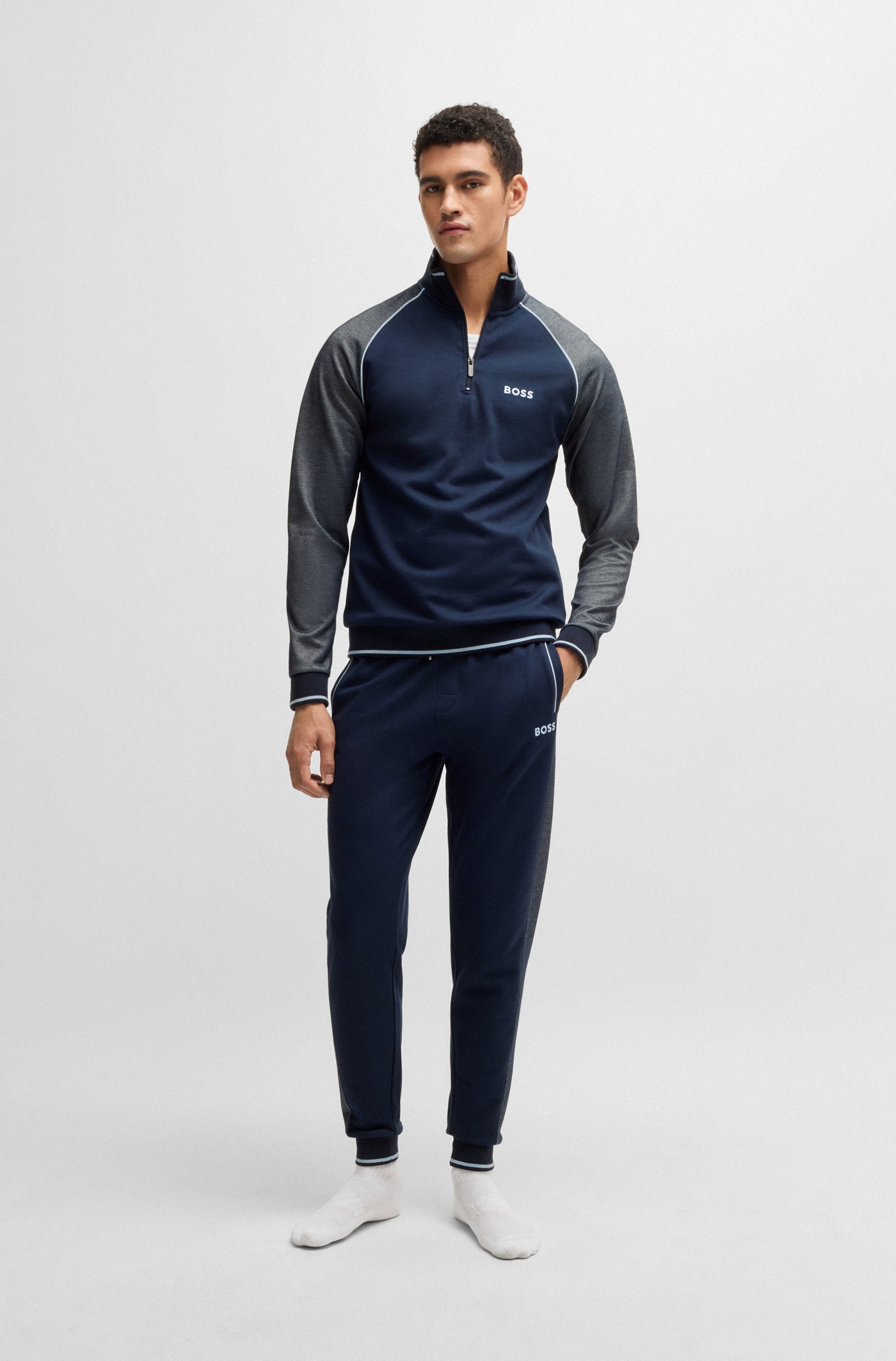 BOSS Sweatshirt »Tracksuit 1/4 Jacket«