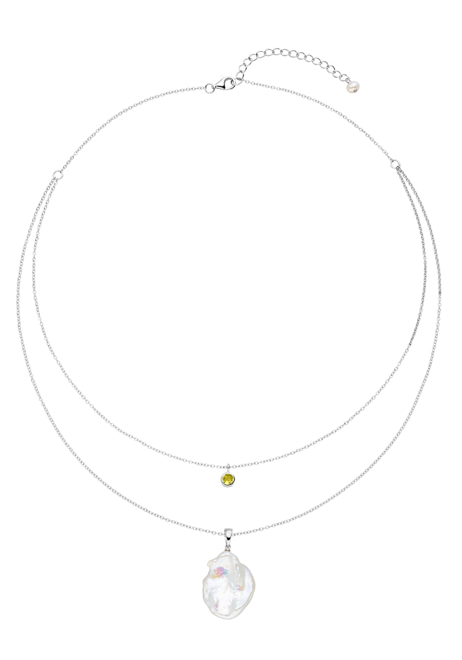 Firetti Kette mit Anhänger »Schmuck kaufen Germany und Perle - online Geschenk, mehrreihig«, Süßwasserzuchtperle Halskette in Edelstein Made mit