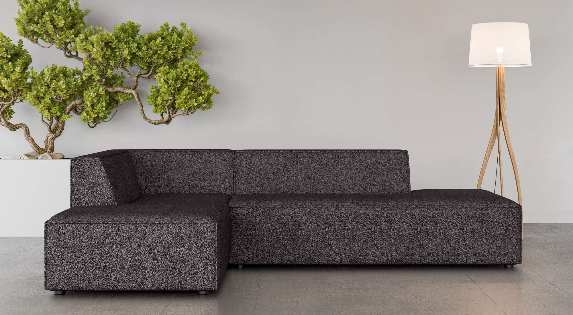 INOSIGN Ecksofa »Ecksofa Cavan mit Ottomane links oder rechts bestellbar«, günstig online kaufen