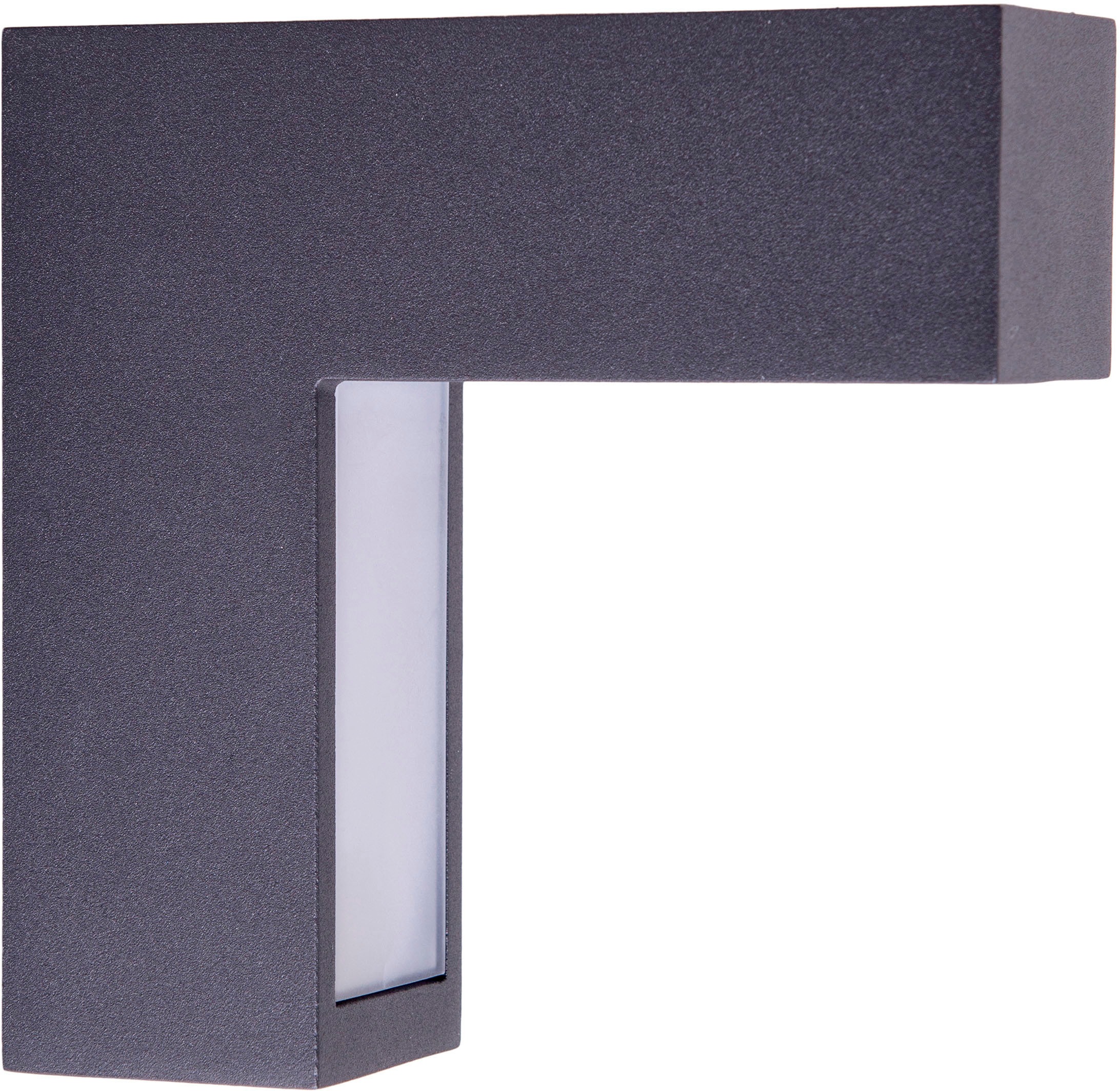 näve LED Außen-Wandleuchte »Angus«, 1 flammig, anthrazit/opal Up/Downlight incl. LED IP 54 neutralweißes Licht