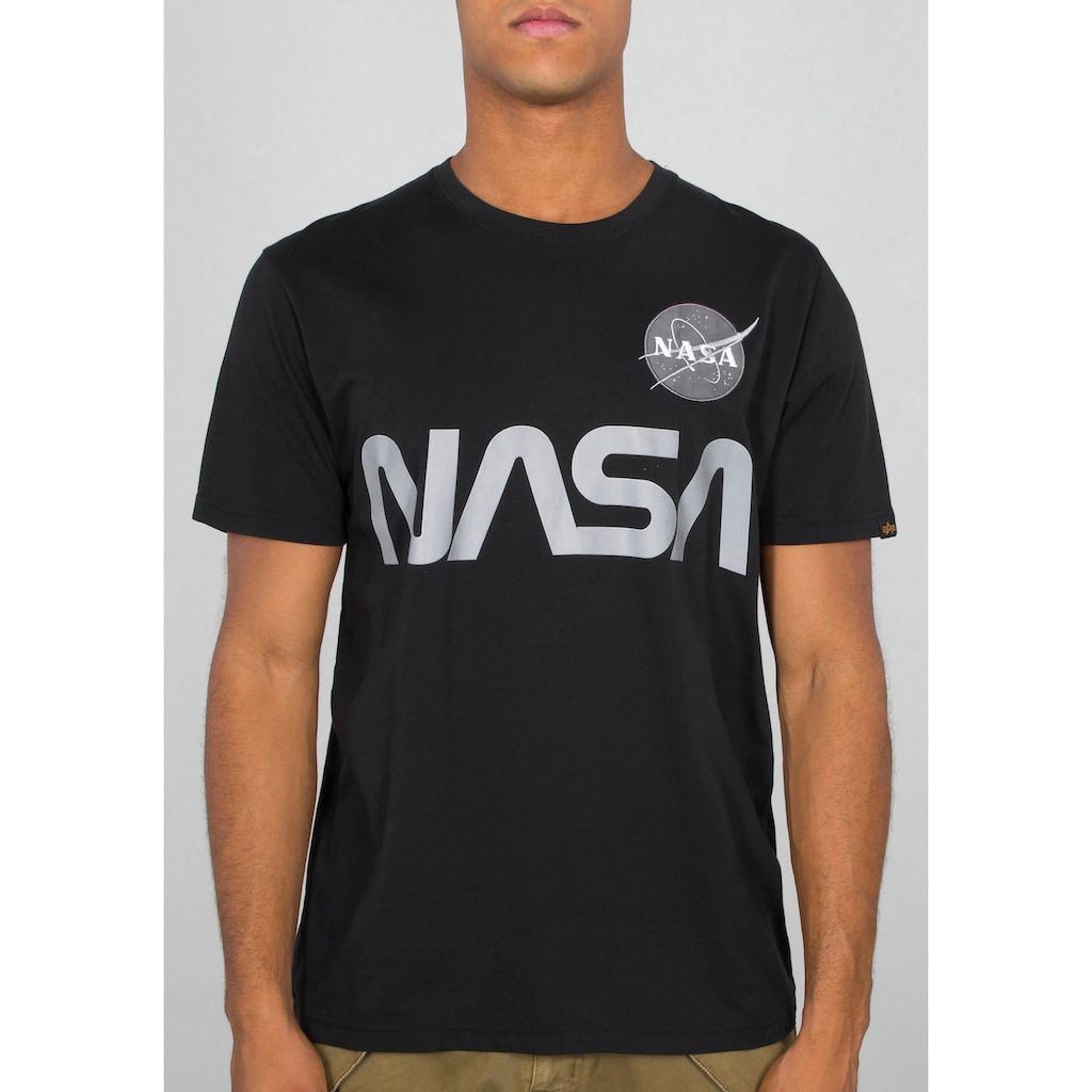 Alpha Industries Rundhalsshirt »Nasa Reflective Tee«