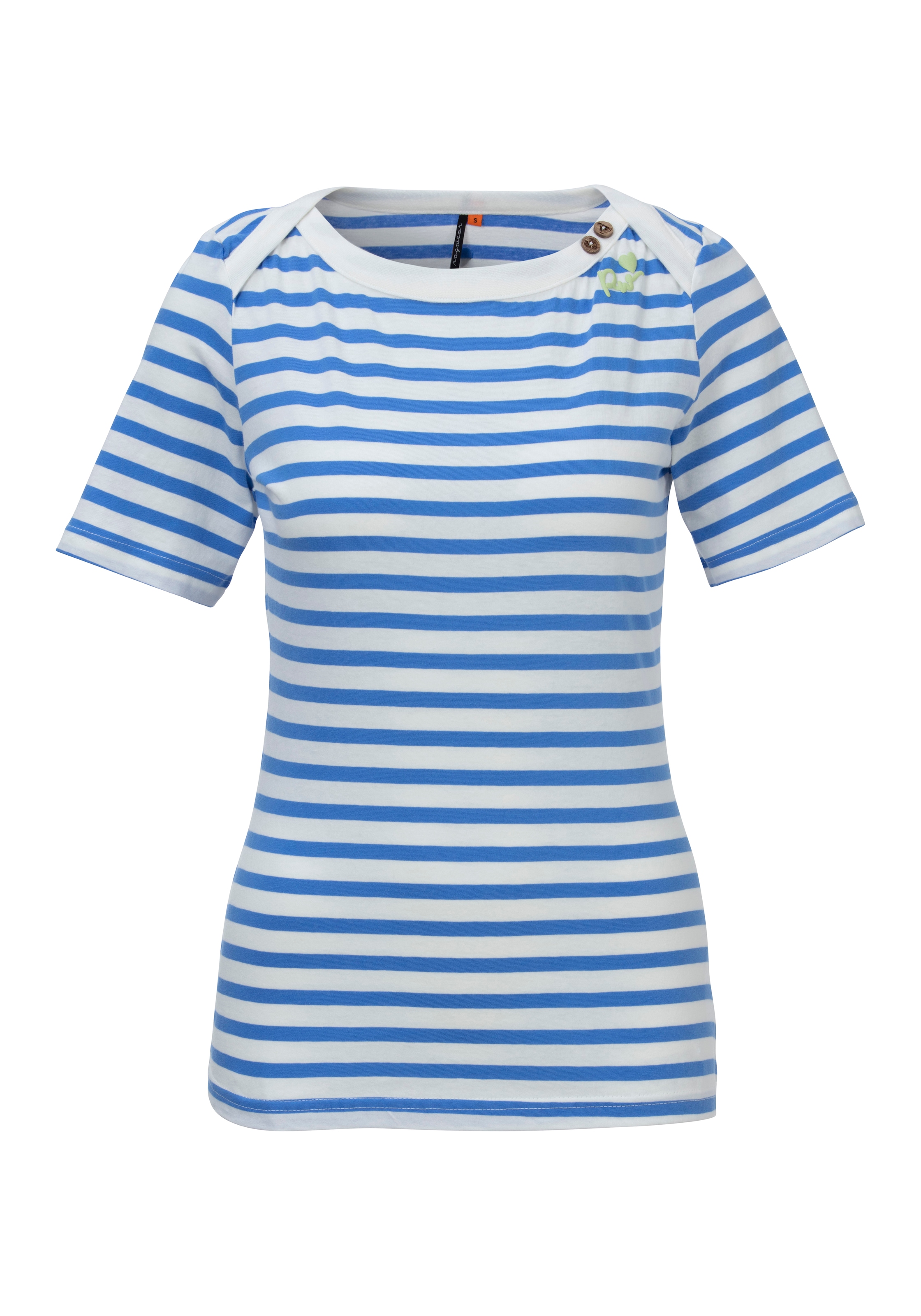 Ragwear Kurzarmshirt »AGATTKA MARINA TOP«, maritimes Streifen Design