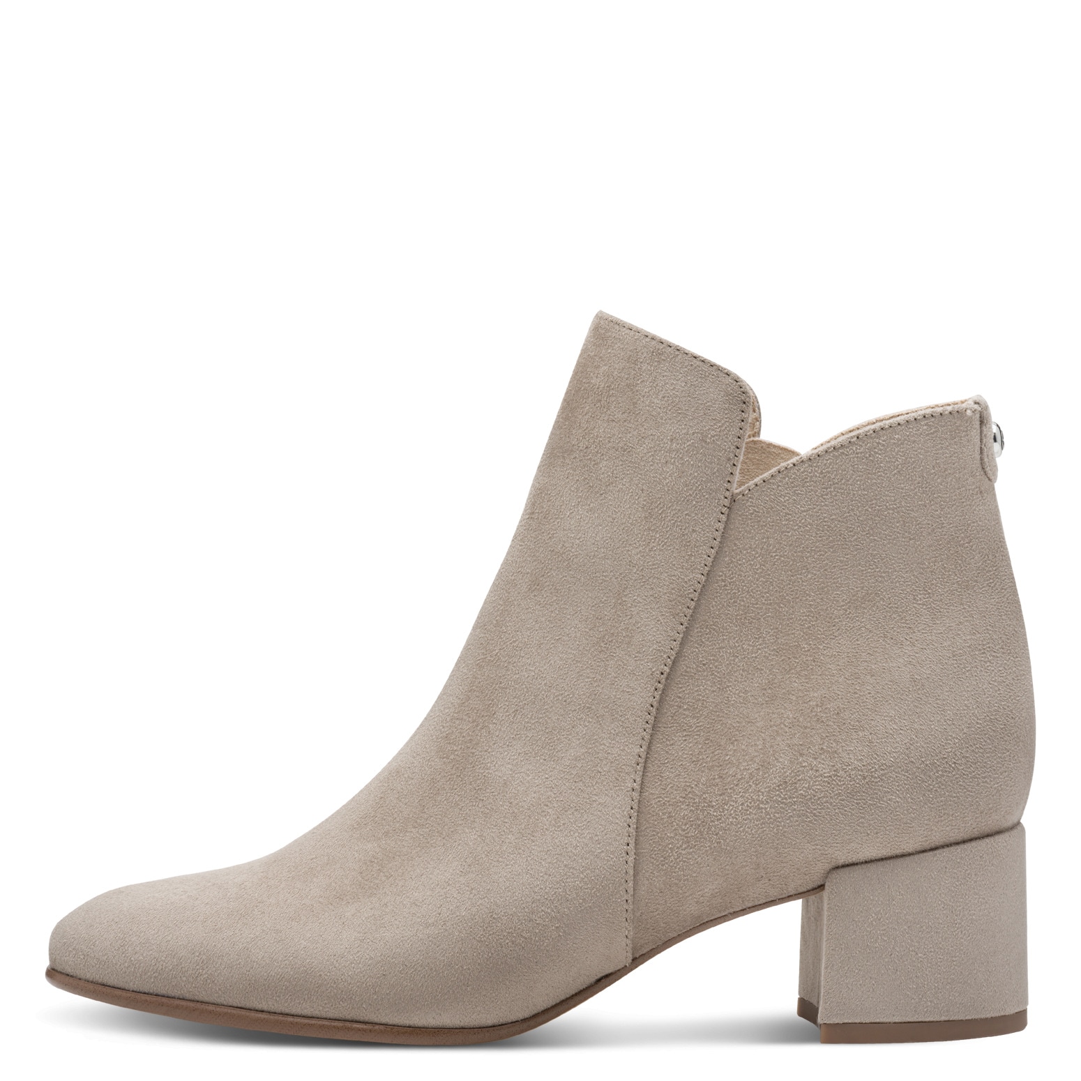 Tamaris Stiefelette, Blockabsatz, Basicstiefelette in veganer Verarbeitung, schmale Form