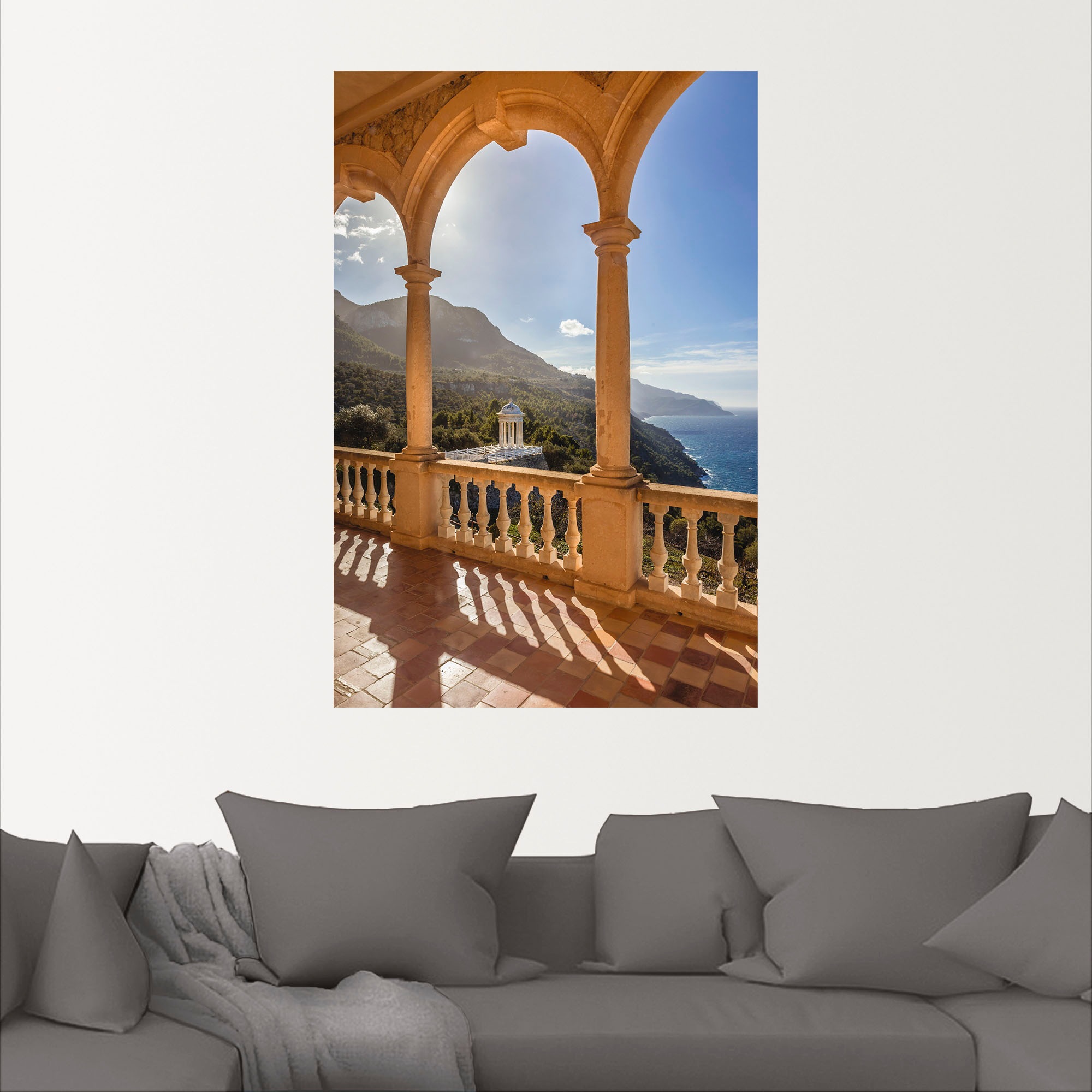 Artland Wandbild »Herrenhaus Son Marroig Küste, Mallorca«, Elemente der Architektur, (1 St.), als Alubild, Outdoorbild, Wandaufkleber in verschied. Größen