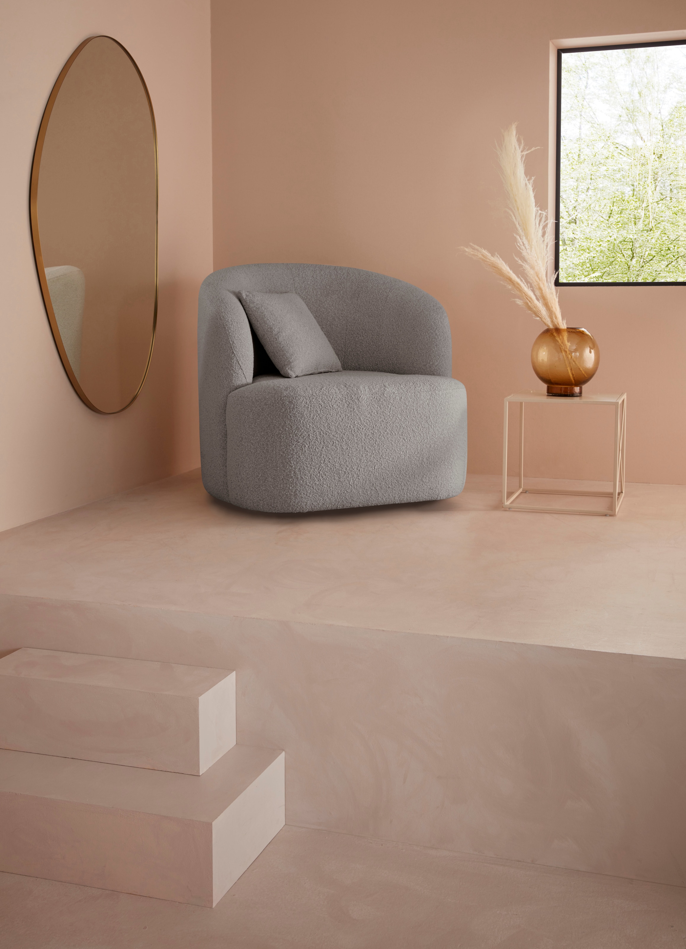 LeGer Home by Lena Gercke Drehsessel »Dilara Sessel« gerundete Rückenlehne günstig online kaufen