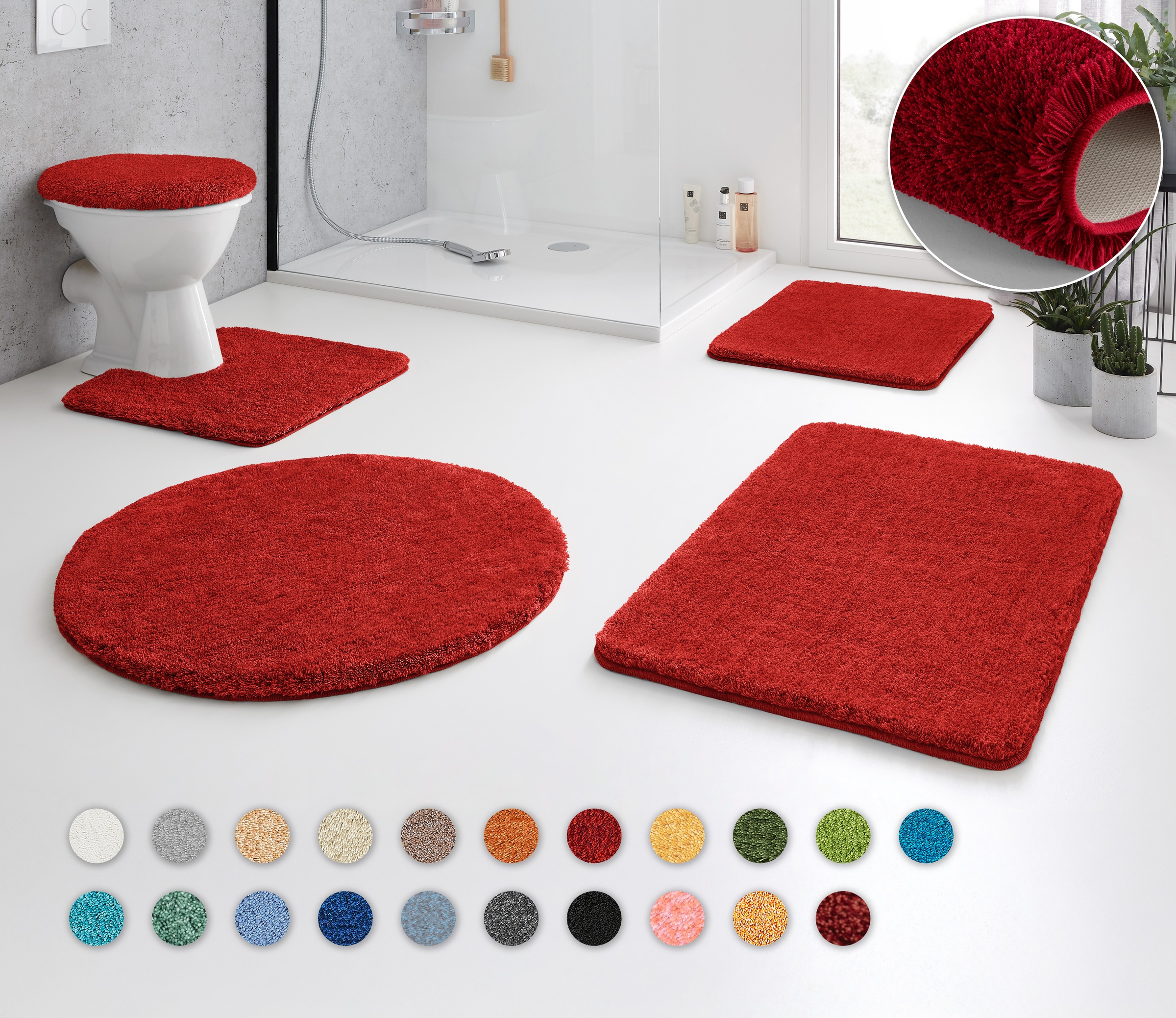 Kleine Wolke Badematte »RELAX«, Höhe 30 mm, rutschhemmend beschichtet, fußb günstig online kaufen