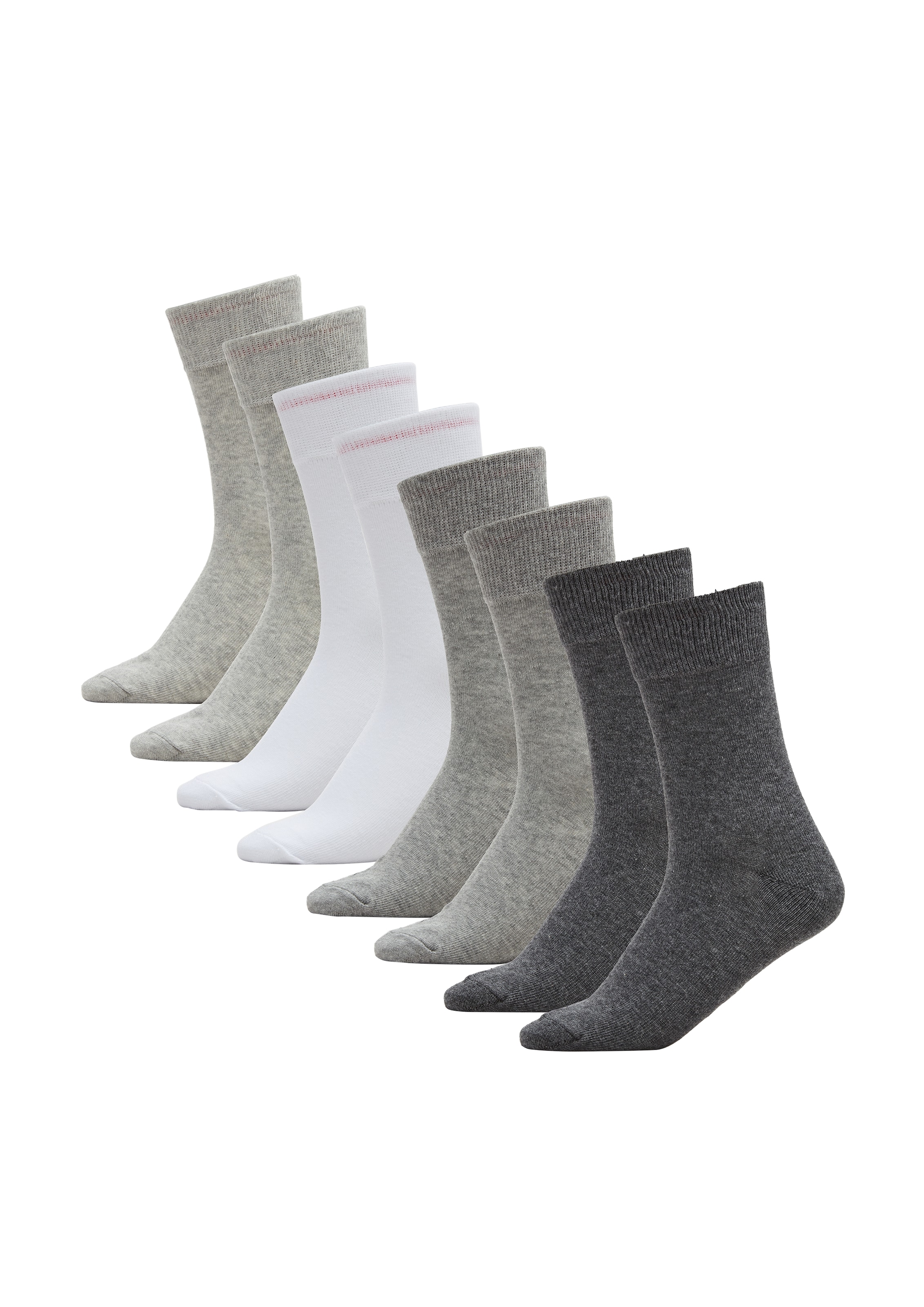 s.Oliver Socken »essentials«, (8 Paar), mit weichem Bund