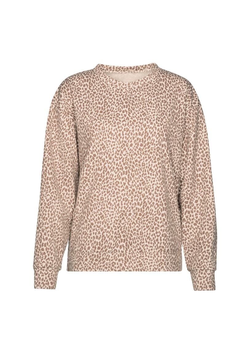 Trigema Sweatshirt »TRIGEMA Sweatshirt mit Allover-Leo-Print«