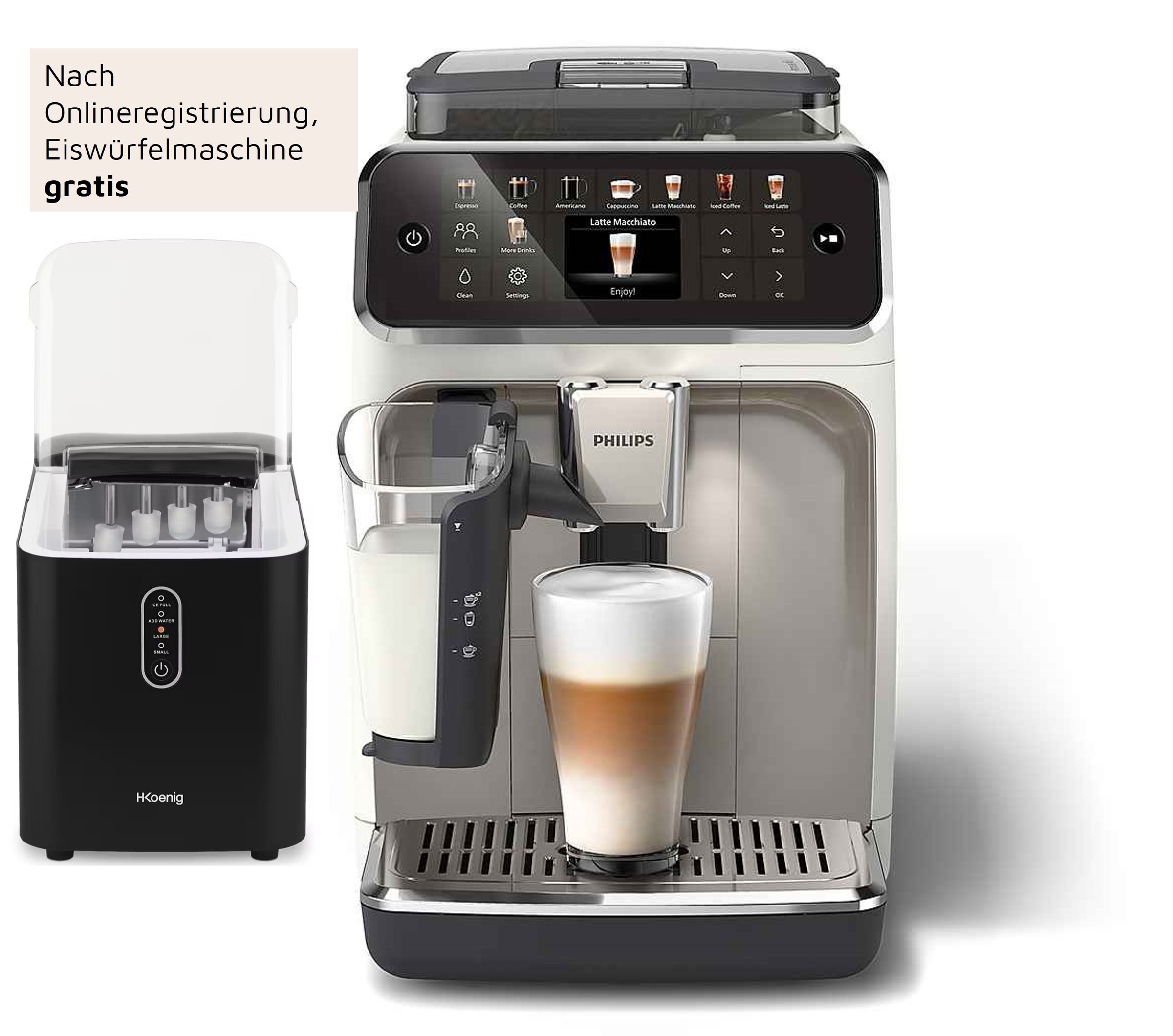 Philips Kaffeevollautomat »EP5547/90 5500 Series, 20 Kaffeespezialitäten (h günstig online kaufen
