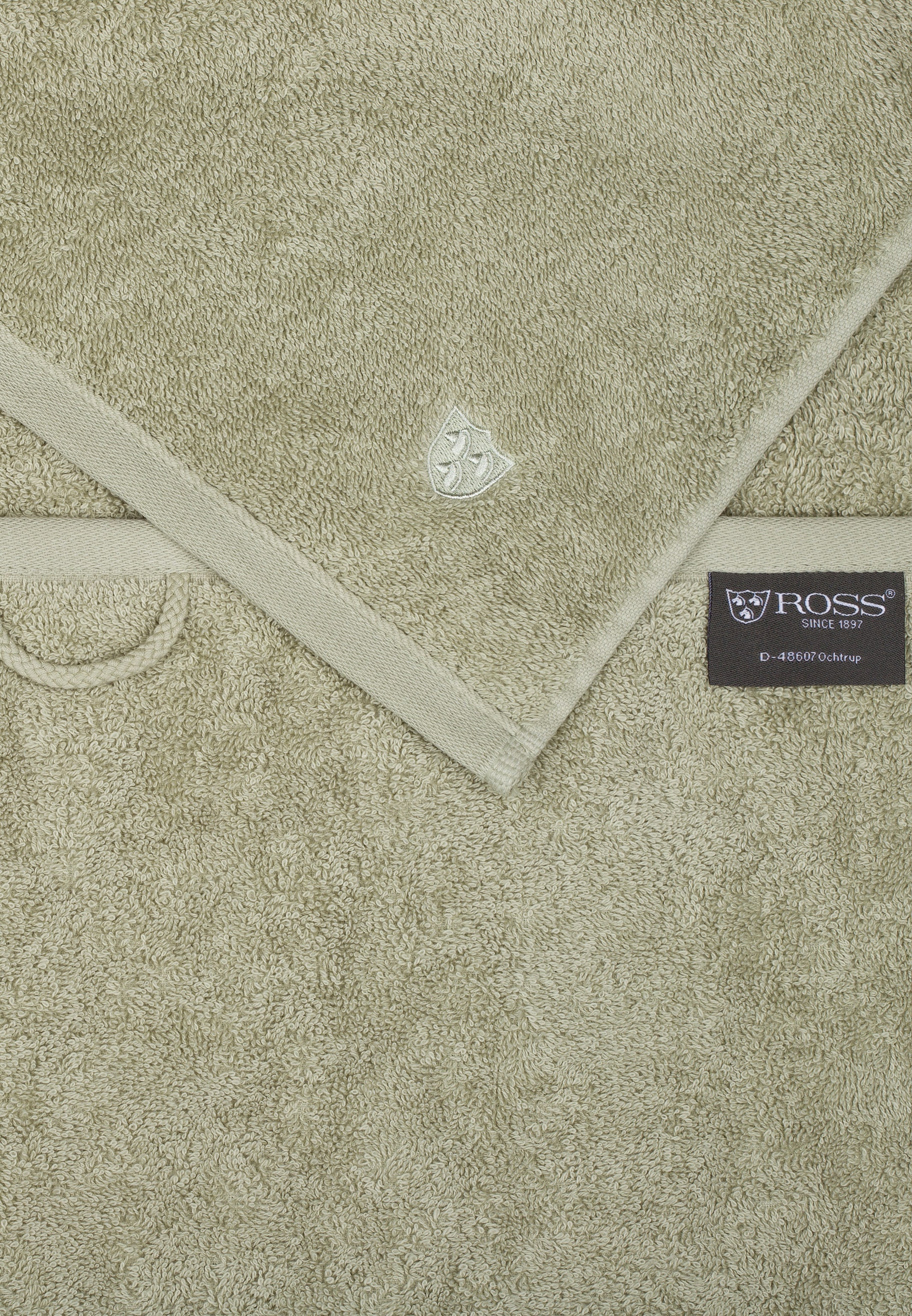 ROSS Gaestehandtuecher »Vita 4004« Bestickung ROSS-Emblem