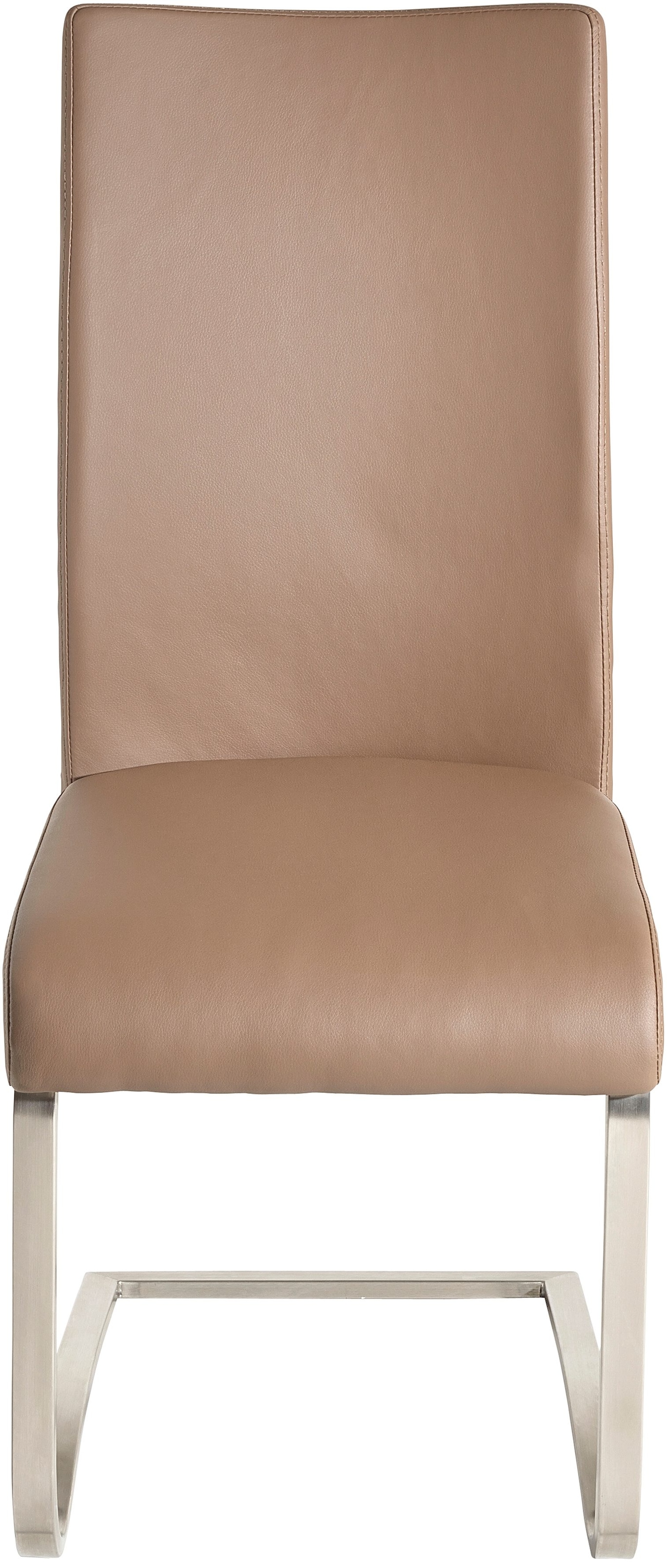 MCA furniture Freischwinger »Arco«, (Set), 2 St., Leder, Stuhl mit Echtlederbezug, belastbar bis 130 Kg