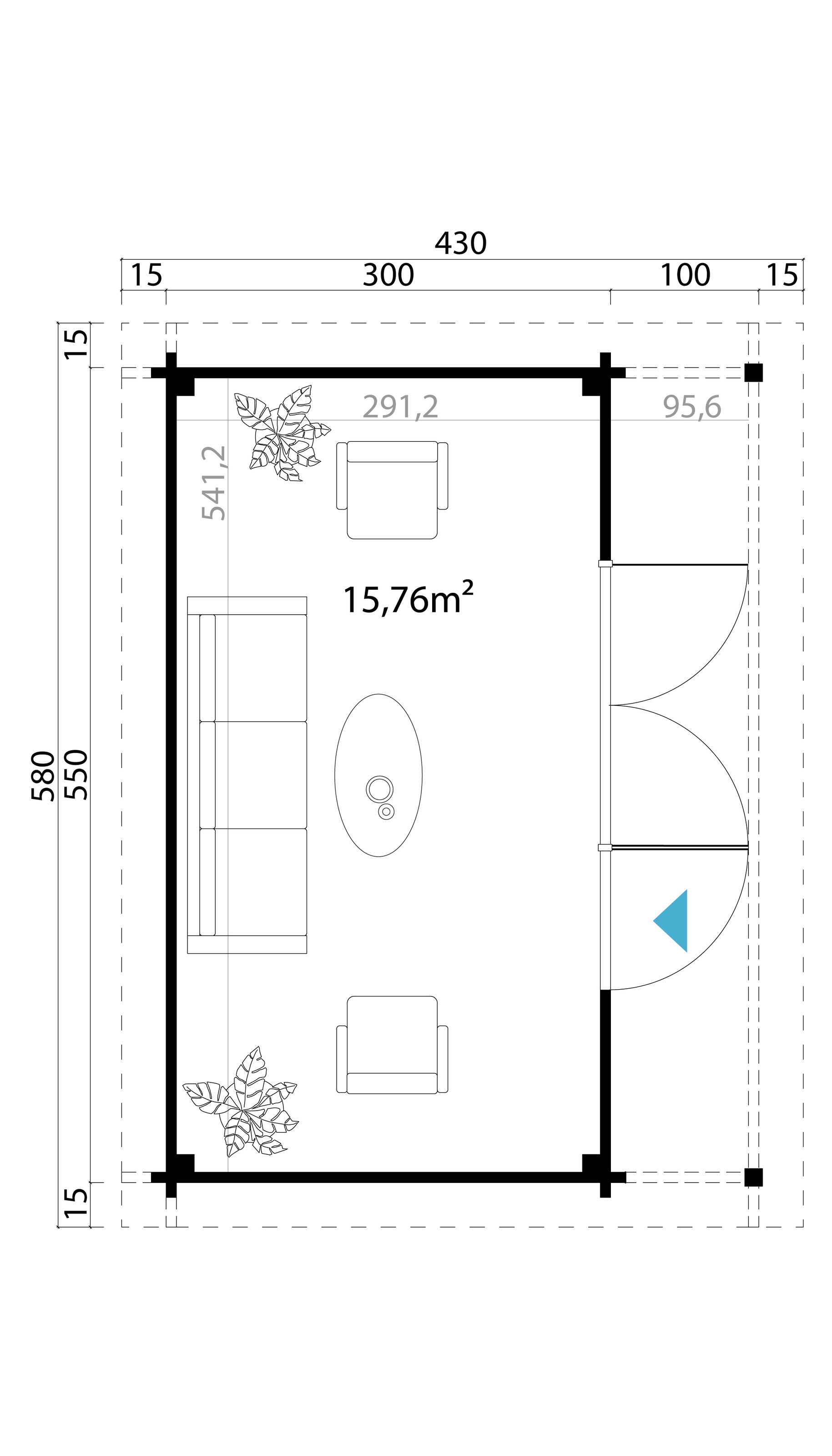 Nordic Holz Gartenhaus »LIVERPOOL 3«