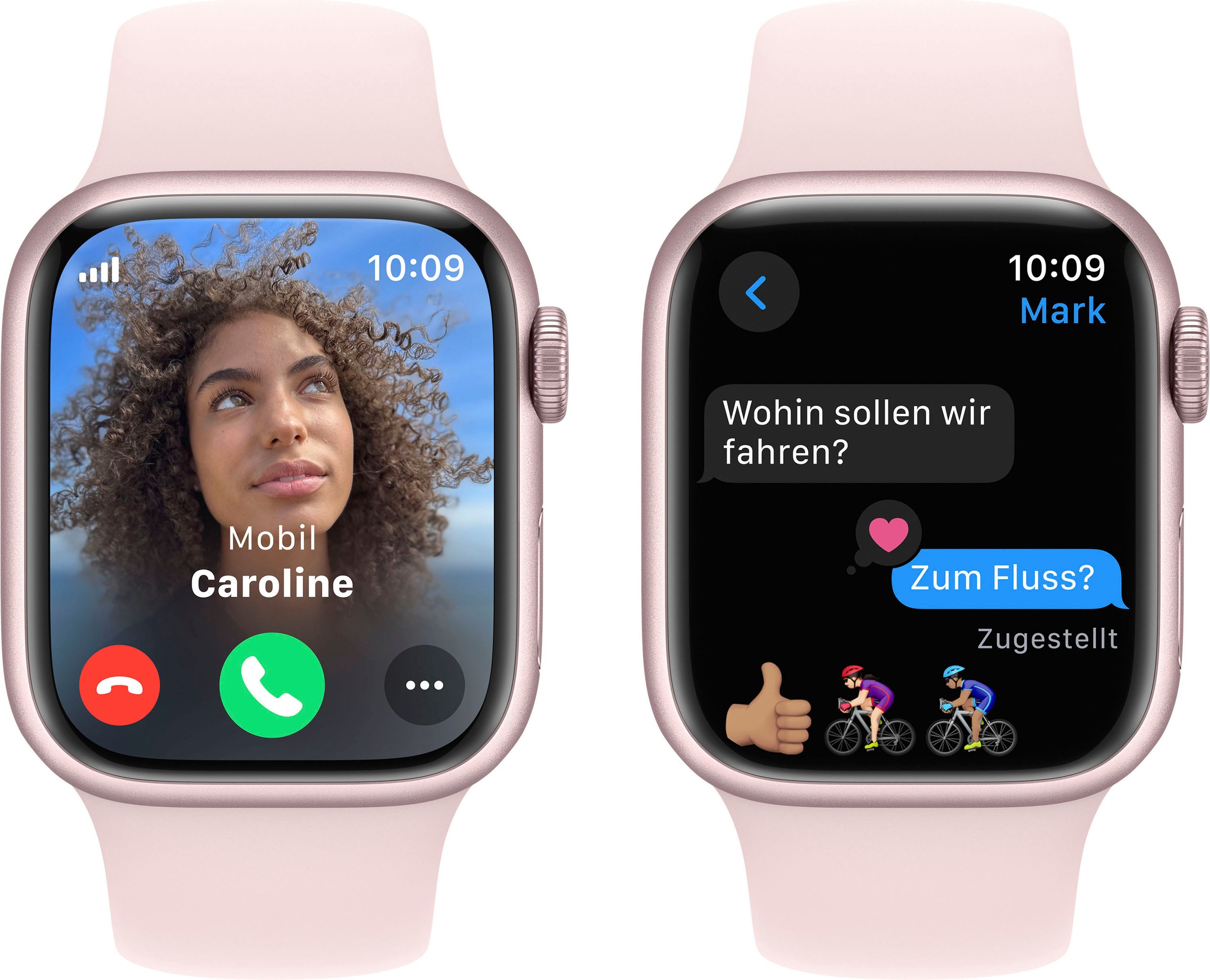 6. Bild von Apple Smartwatch »Watch Series 9 GPS + Cellular 41mm Aluminium M/L«, (Watch OS 10 Sport Band)