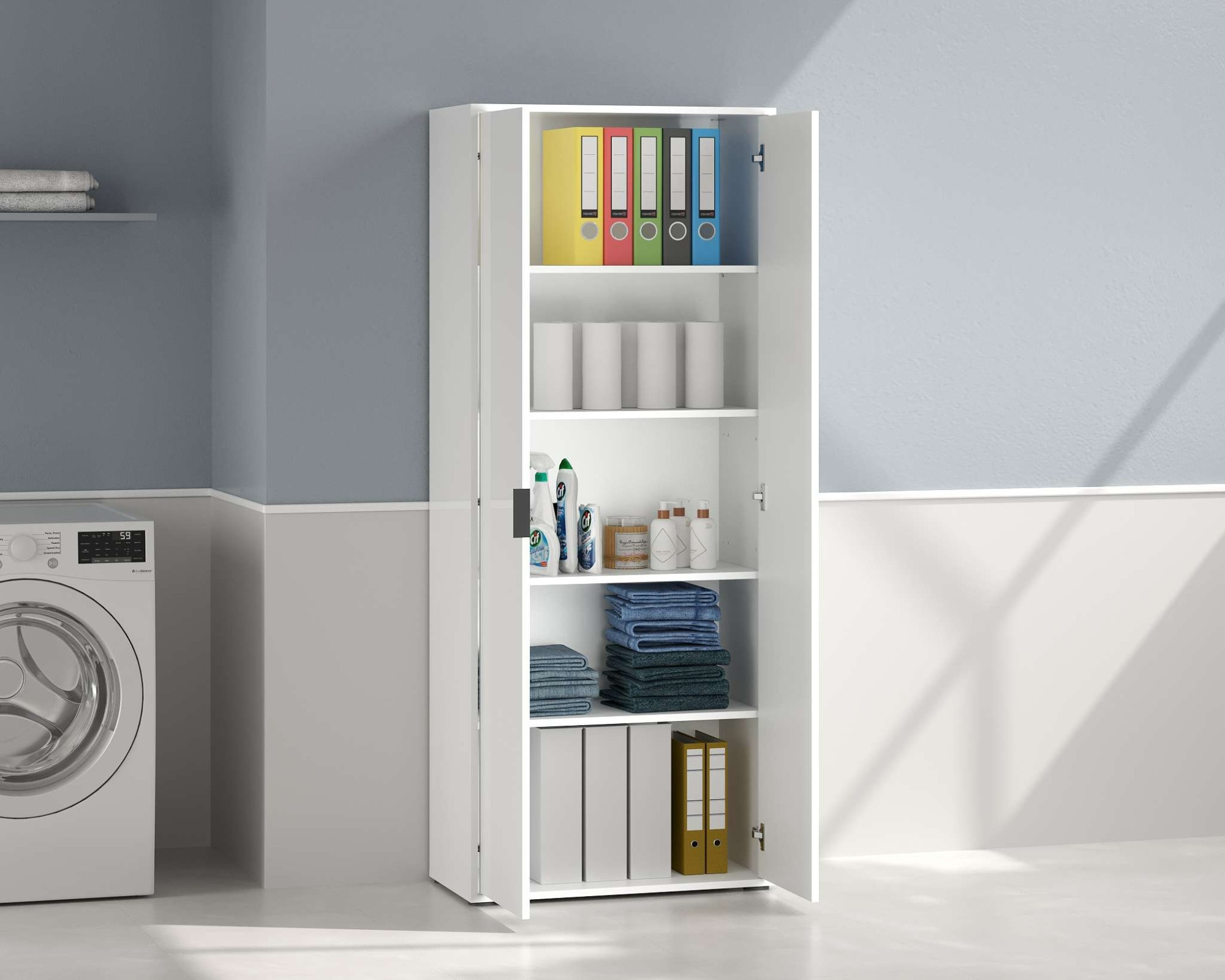 INOSIGN Mehrzweckschrank »Stauraumschrank , Breite 72,5 cm , Höhe 178 cm« 1 Stk. tlg. 2 Türen, 4 Einlegeböden-Schrank hochglanz lackiert