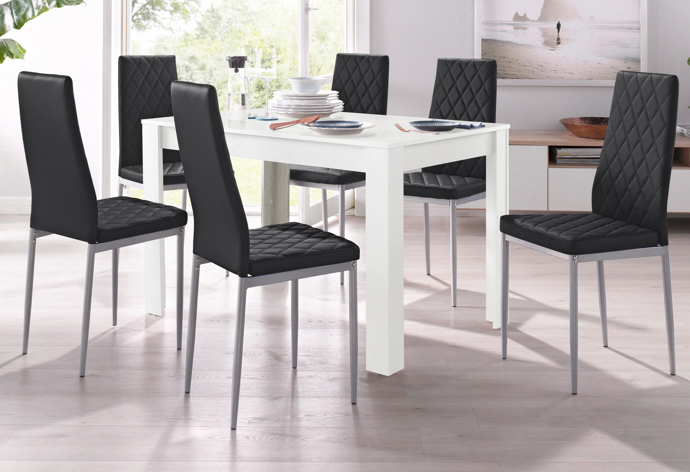 INOSIGN Essgruppe »TOPSELLER! Tisch, Stuhl, OTTOs Choice« Set, 5tlg. Set. T günstig online kaufen