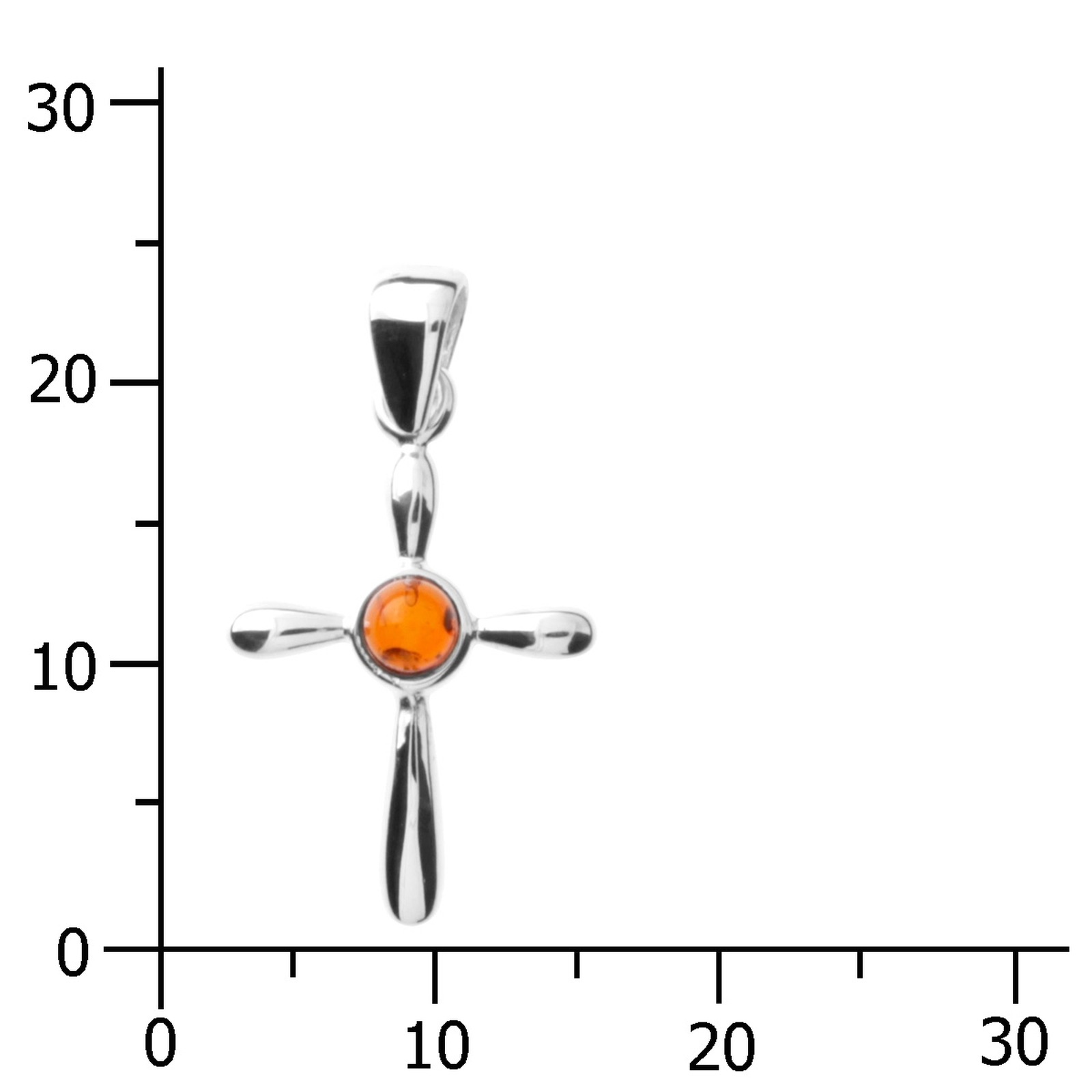 OSTSEE-SCHMUCK Kettenanhänger »Ostsee-Schmuck Anhänger Kreuz 24 x 16 Anhänger Kreuz 24 x 16« 1 Stk. tlg.