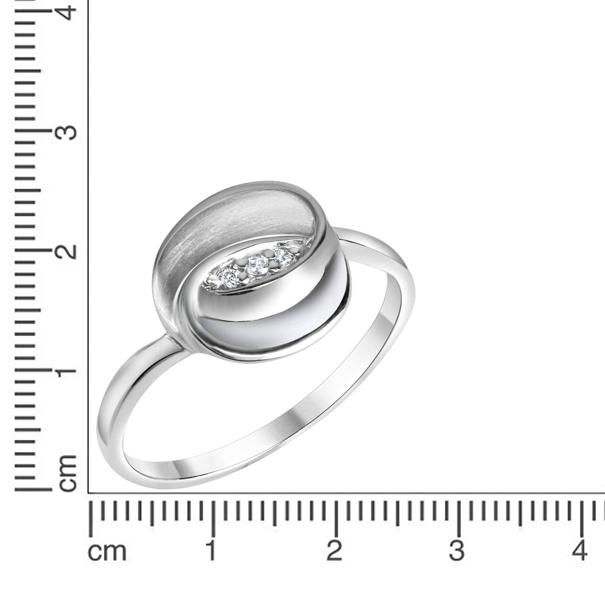 Vivance Fingerring »925-Sterling Silber rhodiniert«
