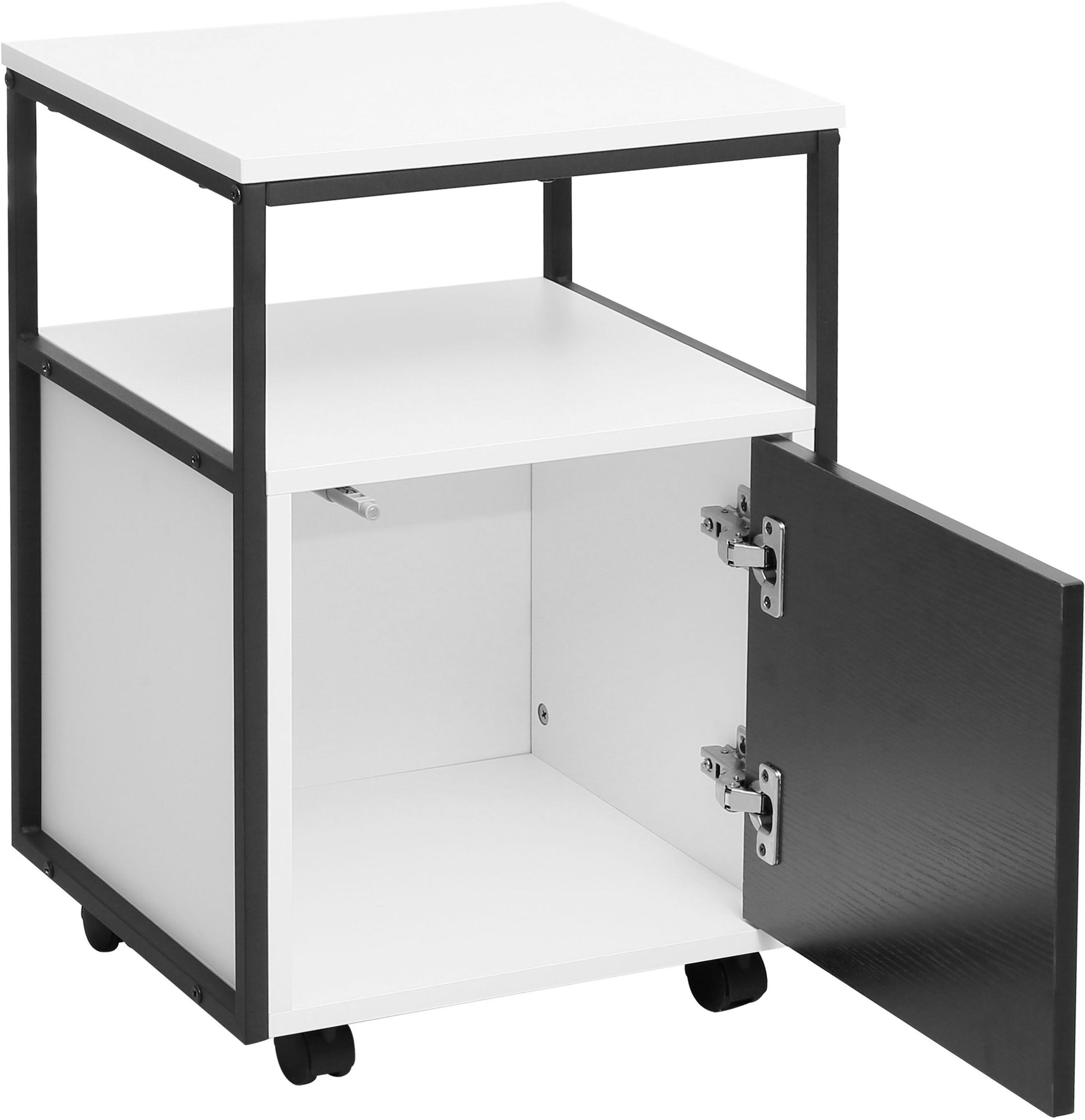 INOSIGN Rollcontainer »Korpo«, Metallgestell, Push-to-open, feststellbare Rollen, Breite 40 cm