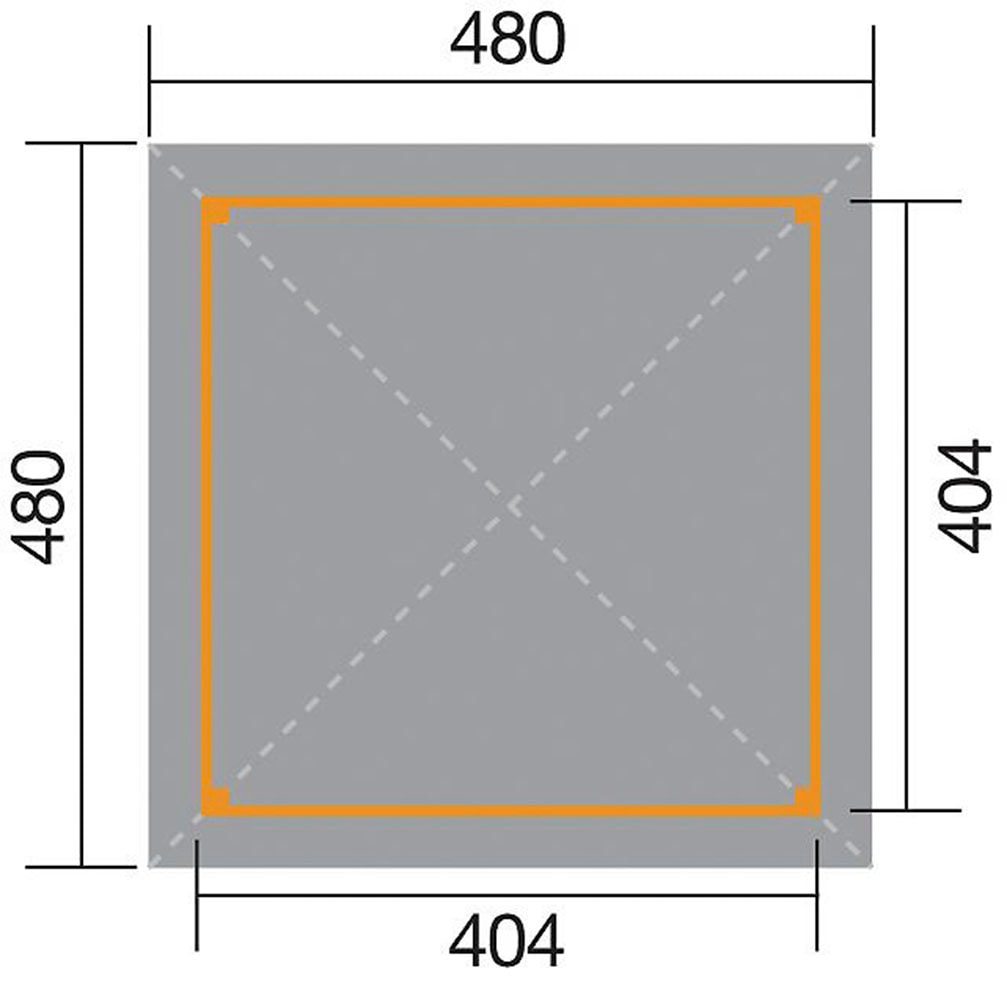 weka Pavillon »Gartenoase 651 A Gr.2, inkl. roten Dachschindeln«, 19 mm Massivholzdach