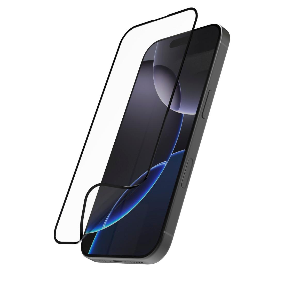 Hama Displayschutzglas »Displayschutz für iPhone 16 Pro Max (Panzerglasfolie, Montagehilfe)«, für iPhone 16 Pro Max
