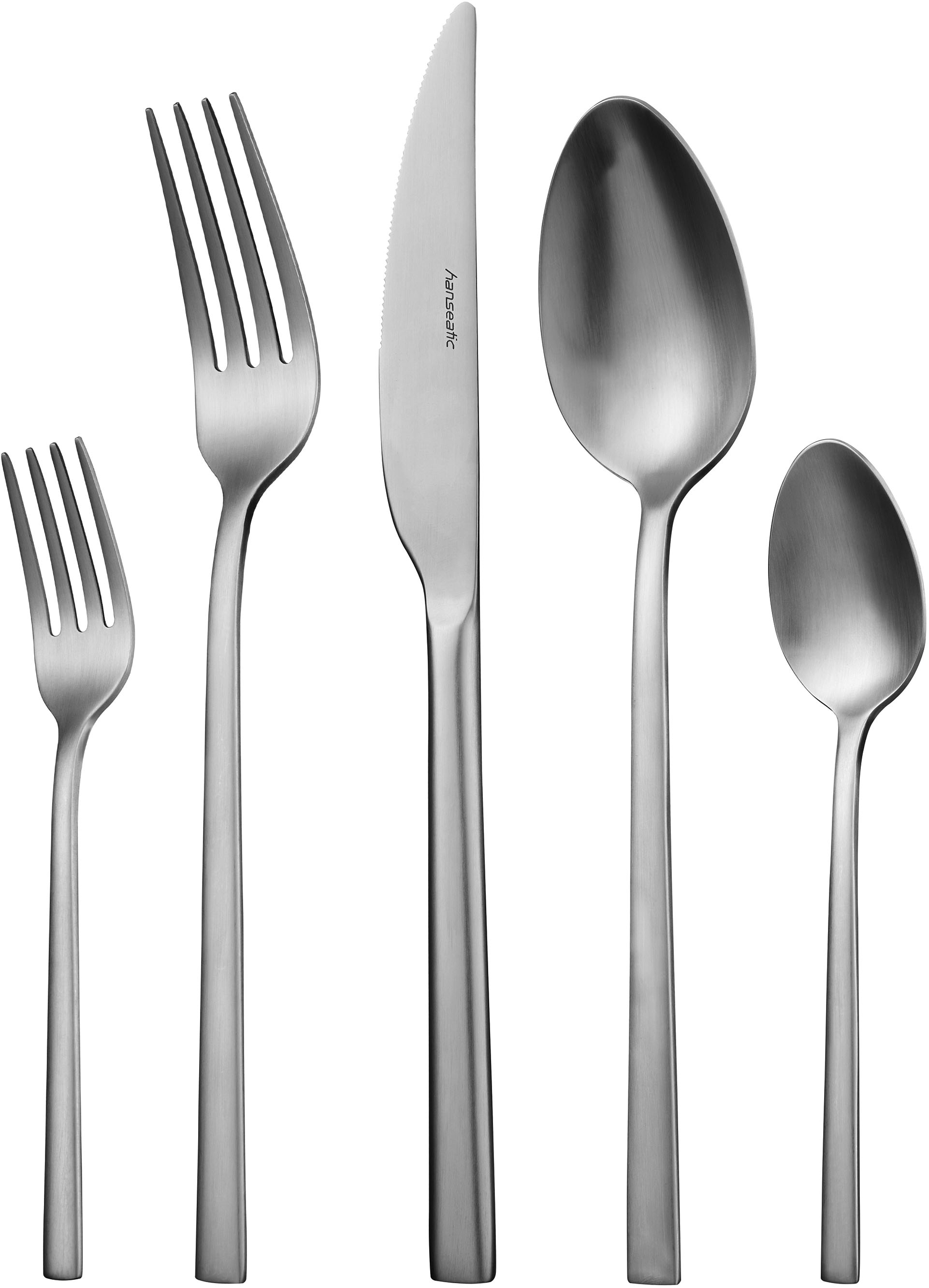 Hanseatic Besteck-Set »SMART, in matter Optik«, (Set, 60 tlg.), leichtes un günstig online kaufen
