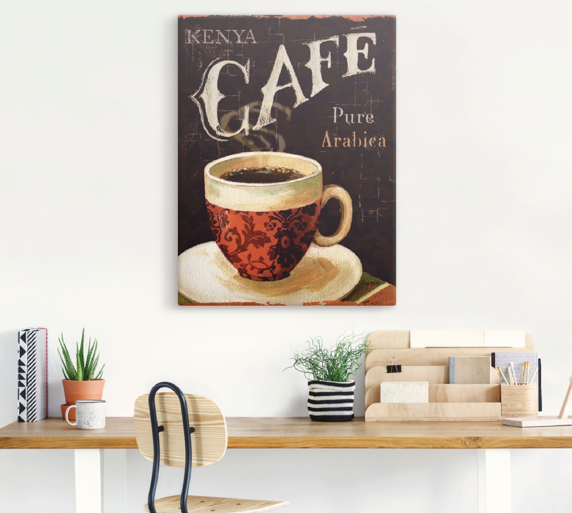 Artland Wandbild »Heutiger Kaffee I«, Getränke, (1 St.), als Leinwandbild, Poster in verschied. Größen