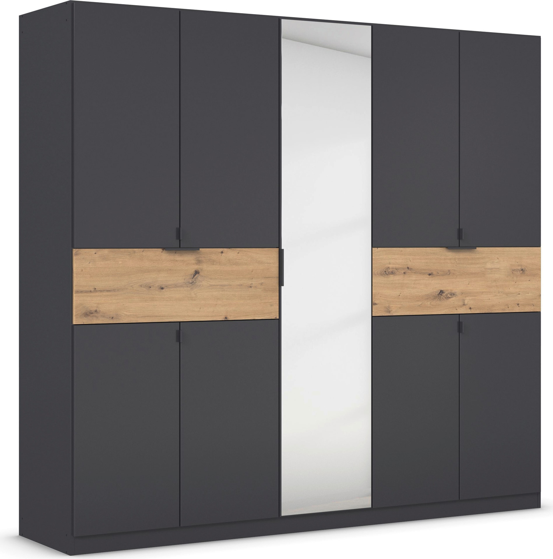 rauch Drehtürenschrank »Kleiderschrank Schrank Garderobe Wäscheschrank TICAO«, (Schubladen in der Höhe variabel positionierbar), mit 2 geräumigen Schubladen, viel Stauraum MADE IN GERMANY