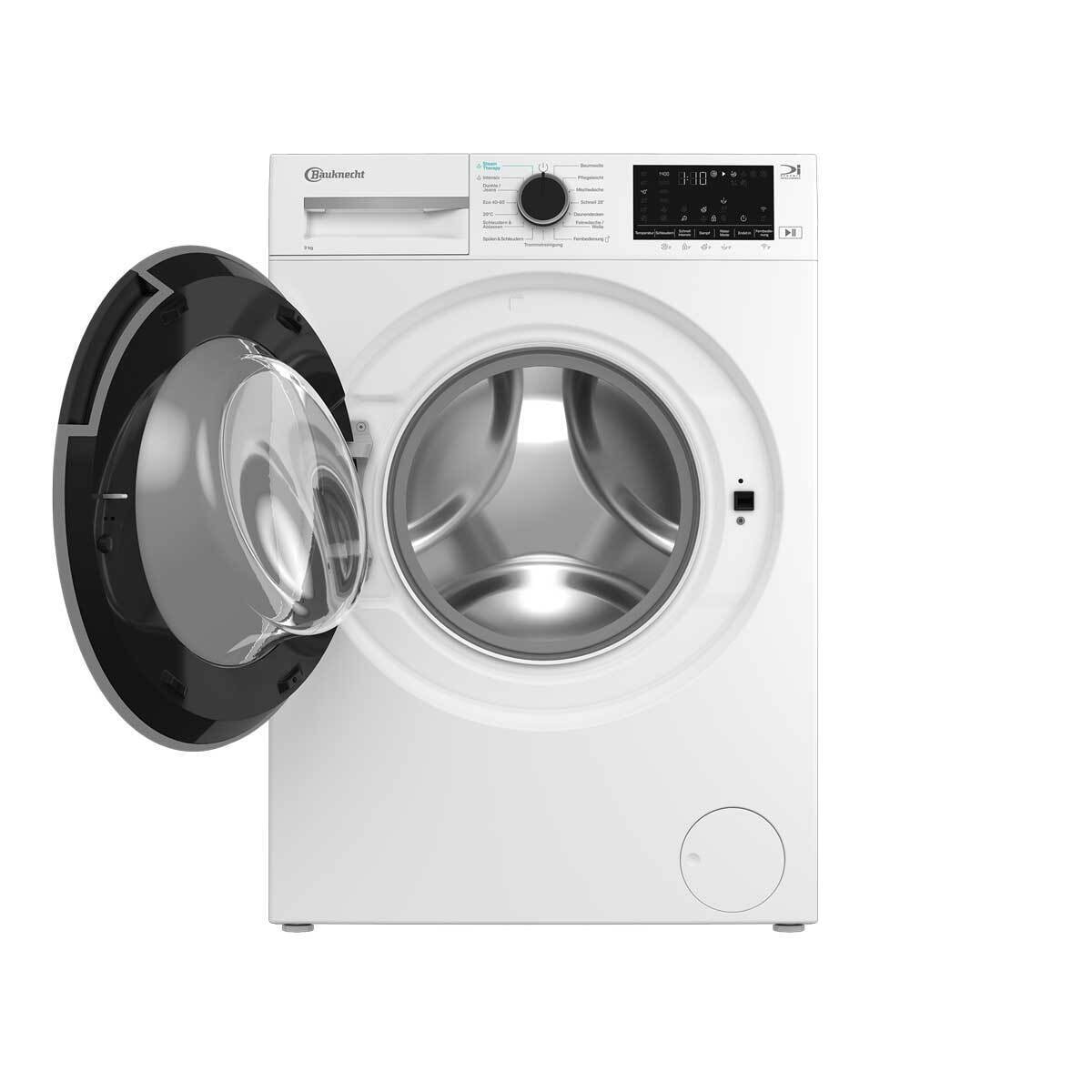 BAUKNECHT Waschmaschine »B WM 9A9 BS« 9 kg 1400 U/min Adaptive Wash – Intelligente Anpassung für perfekte Waschergebnisse