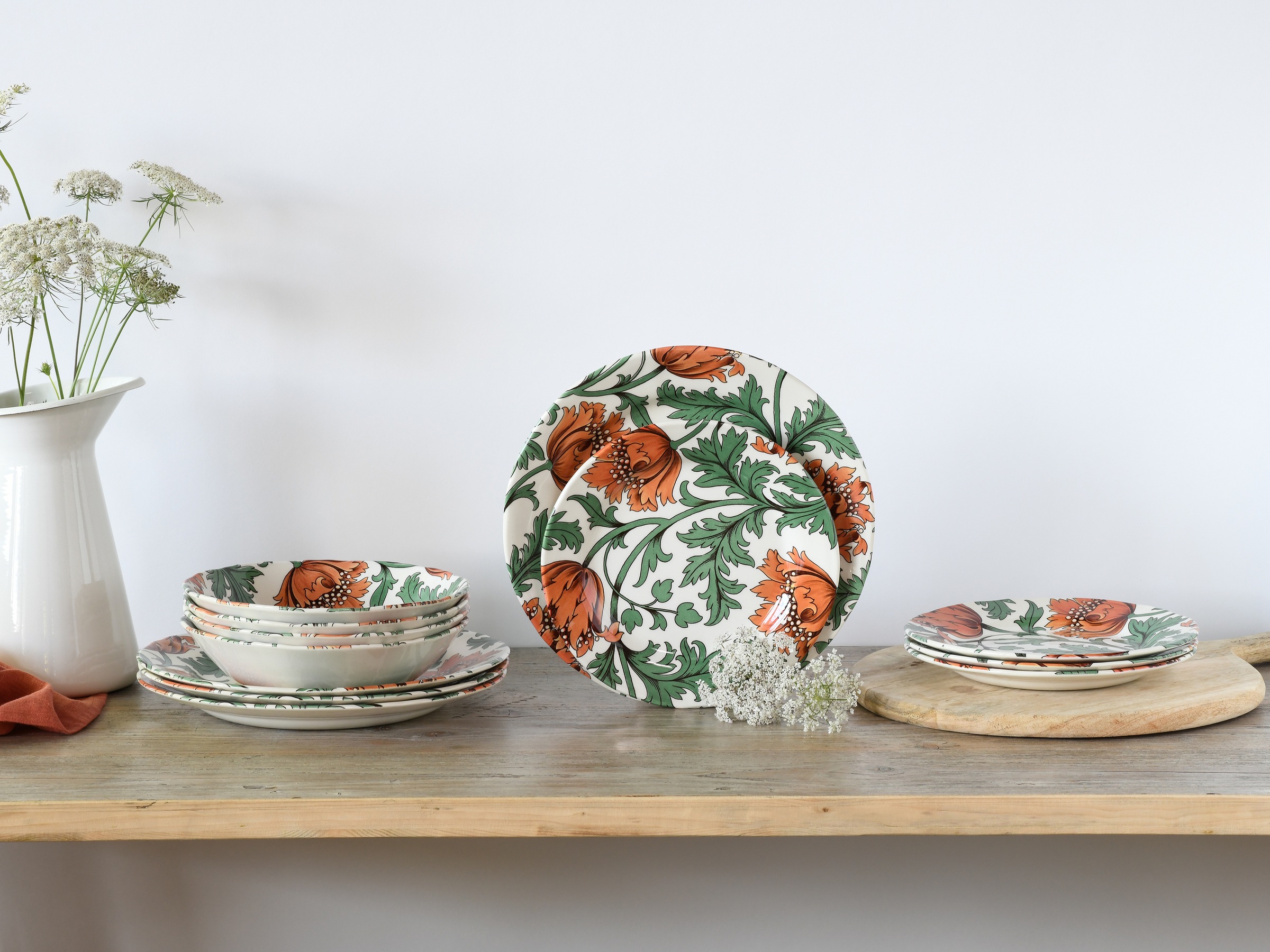 CreaTable Teller-Set »Florentina, Tellerset 12-tlg« Blumendekor günstig online kaufen