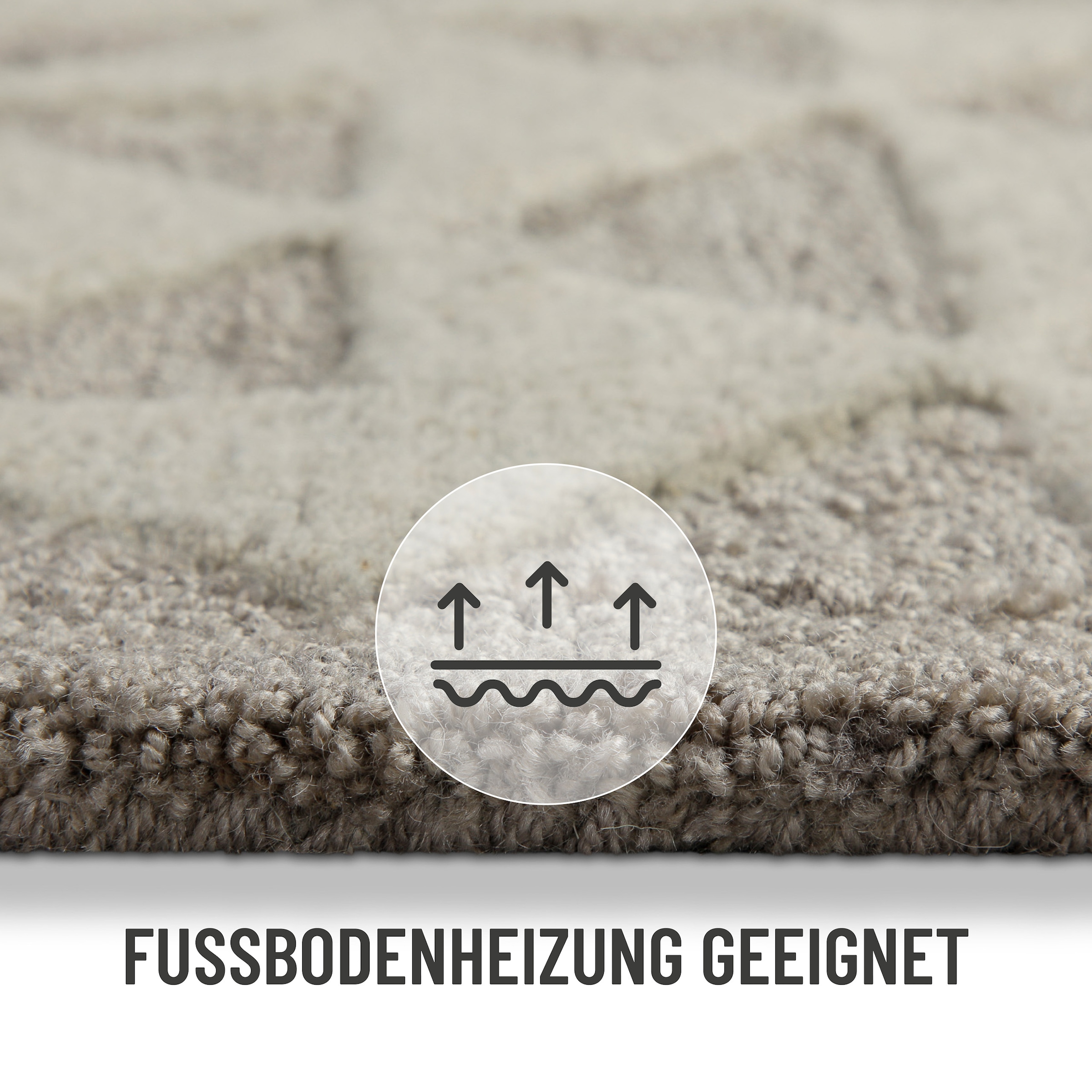 Wecon home Teppich »Downtown«, rechteckig, 10 mm Höhe, handgefertigt, pflegeleicht, Fasermix, Wohnzimmer, Schlafzimmer