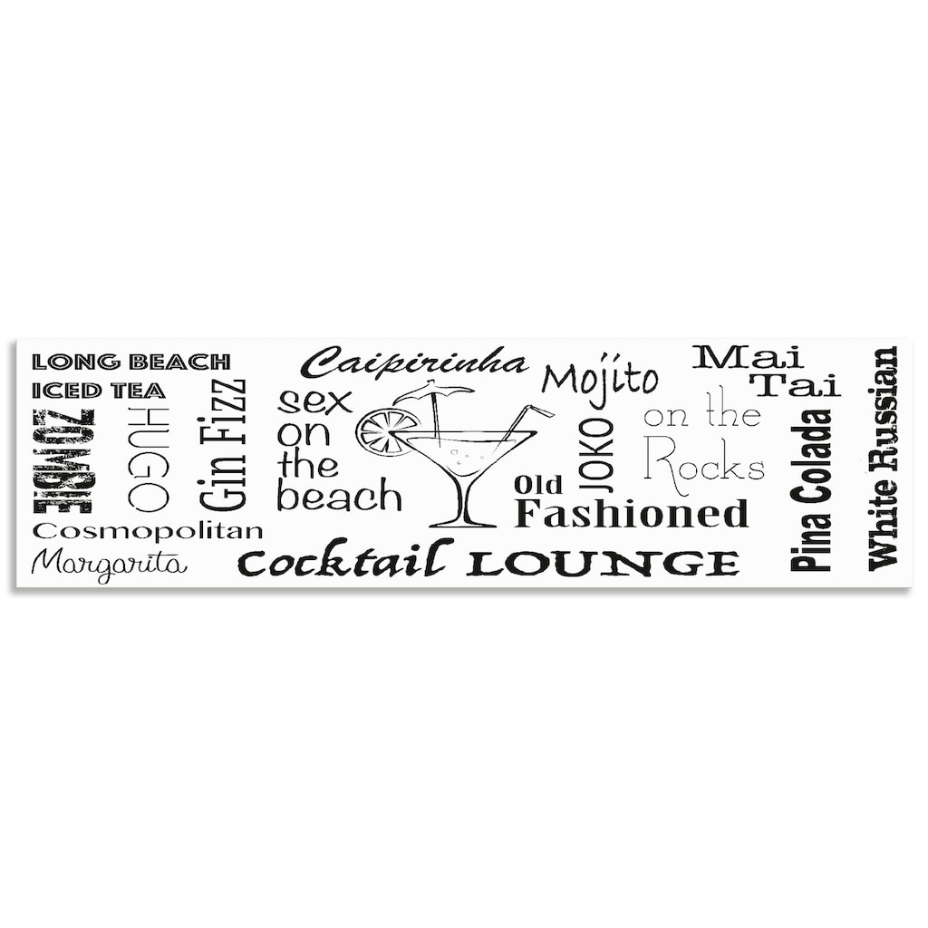 Artland Küchenrückwand »Cocktail Lounge«, (1 tlg.)