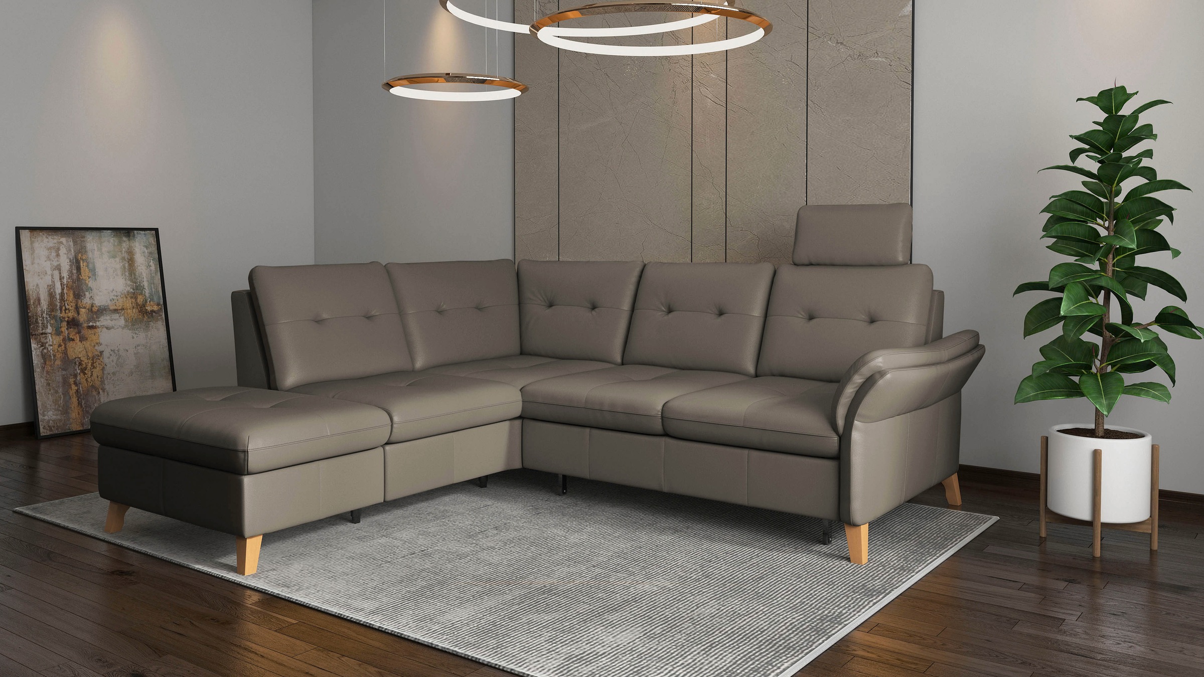 sit&more Ecksofa »Göteborg« inkl. Sitztiefenverstellung, wahlweise mit Bett günstig online kaufen