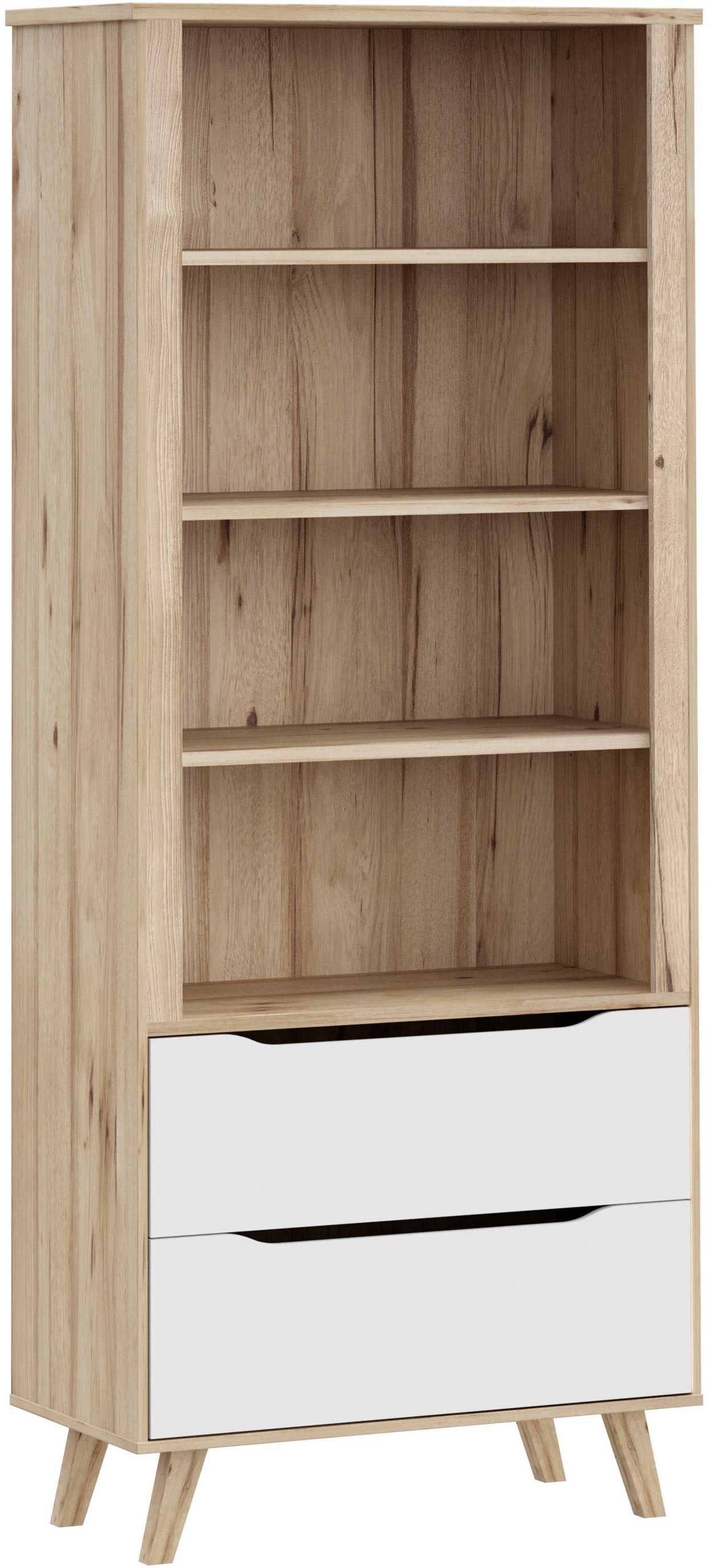 FORTE Wandregal »Vankka Regal 2 Schubkästen« B/H/T 84,7/201,5/41,7 cm, Rega günstig online kaufen