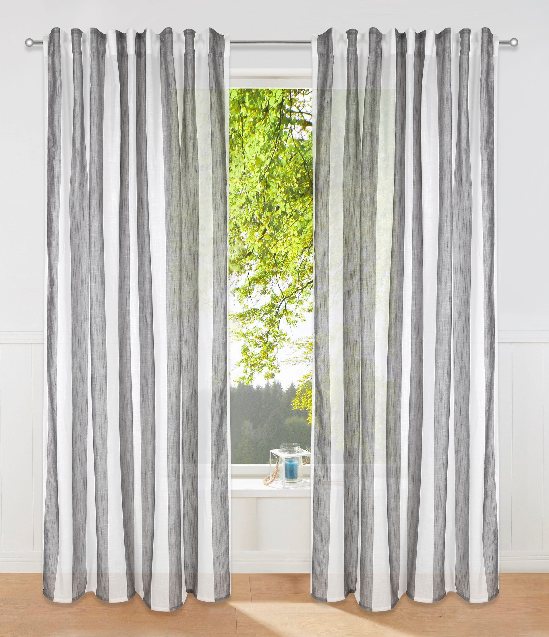 andas Gardine »Tara«, (1 St.), halbtransparent, monochrom, gewebt, strukturiert,... kaufen