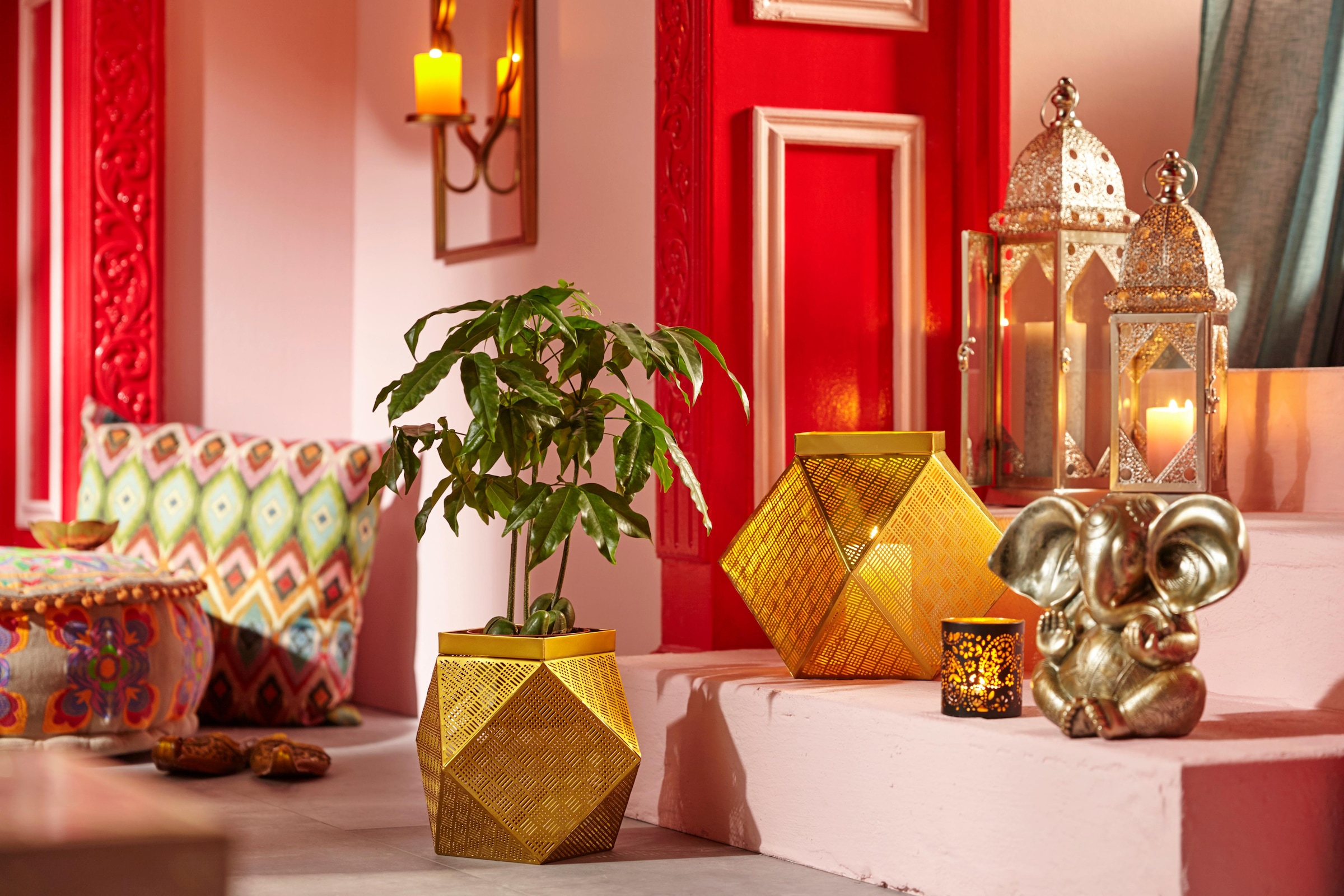 H.O.C.K. Dekokissen »Belma« im Bohème Style, Kissenhülle mit Füllung, 1 Stück