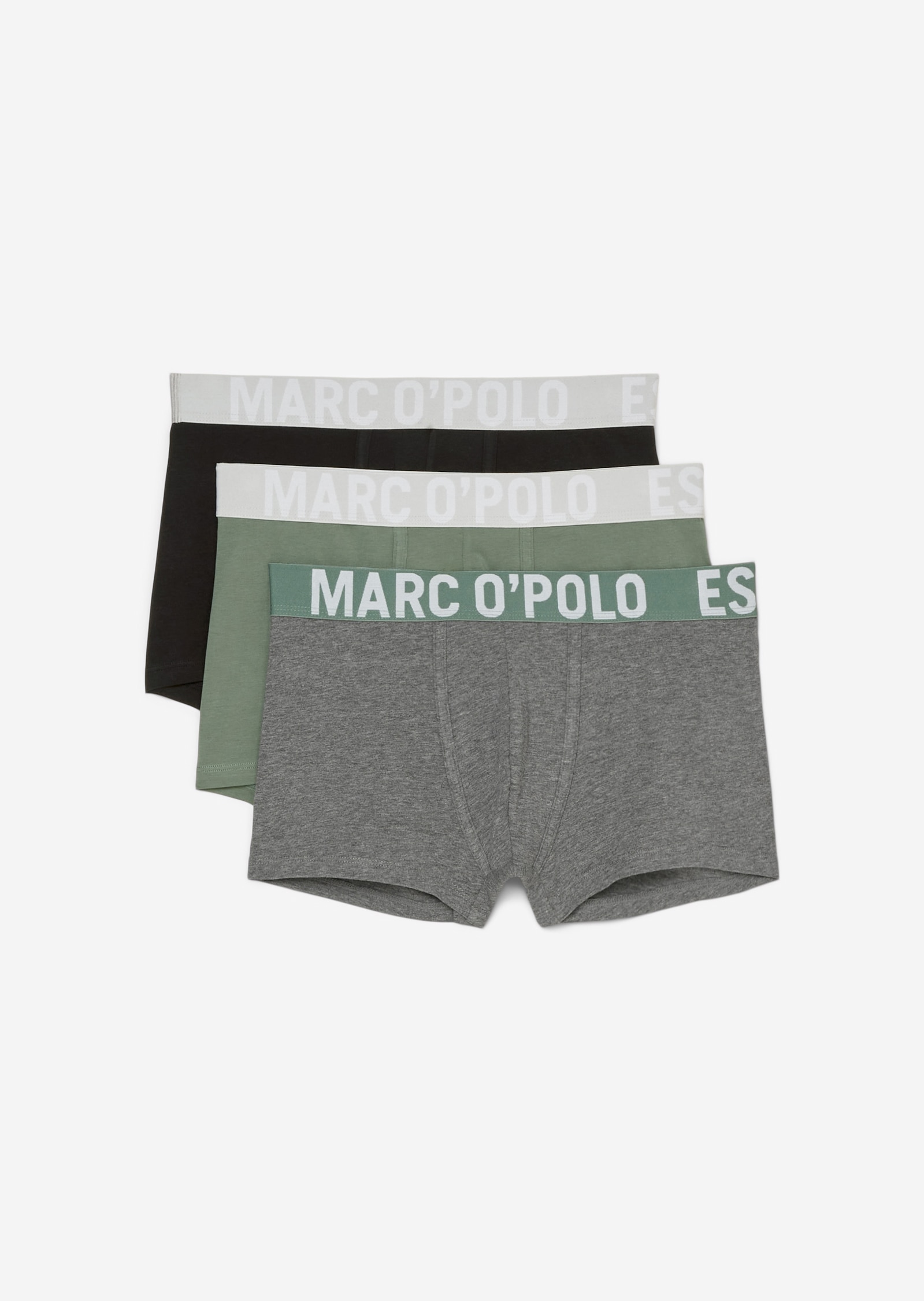 Marc O'Polo Boxershorts »Essentails«, (3er Pack), mit elastischem Logobund